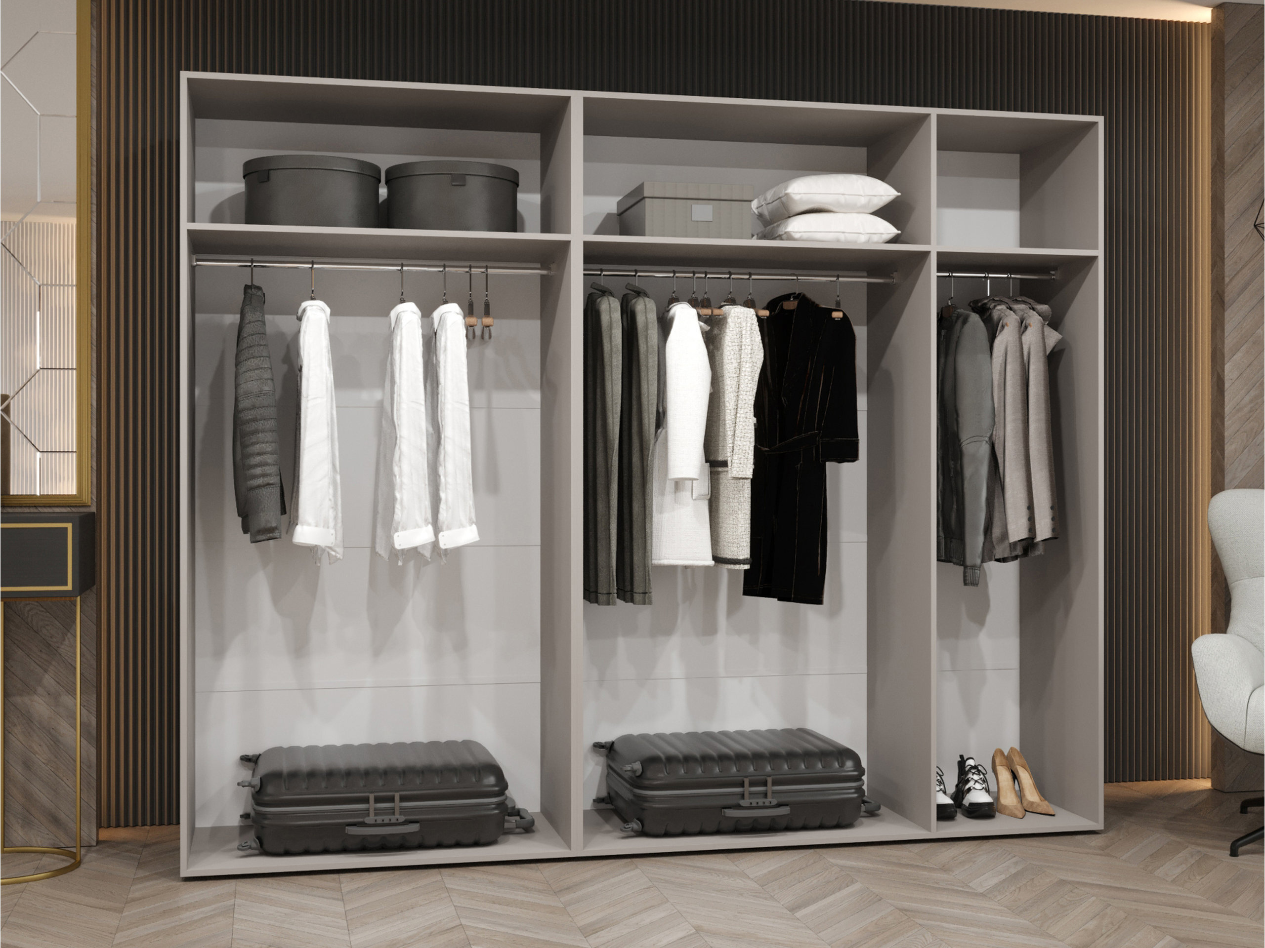 Kleiderschrank Hartford 621 (Kaschmir)