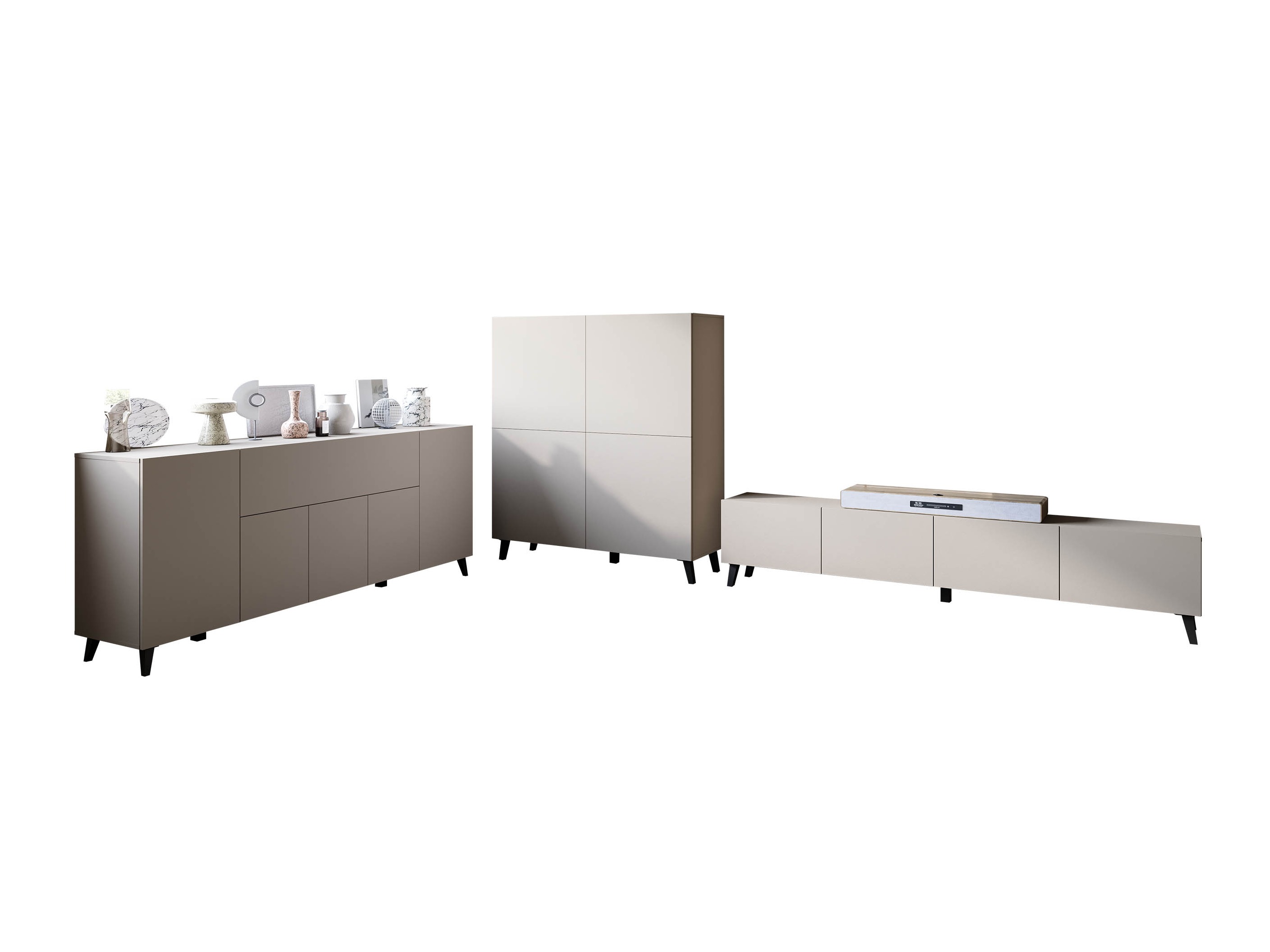 Wohnzimmer-Set Levtive 104 (Kaschmir)