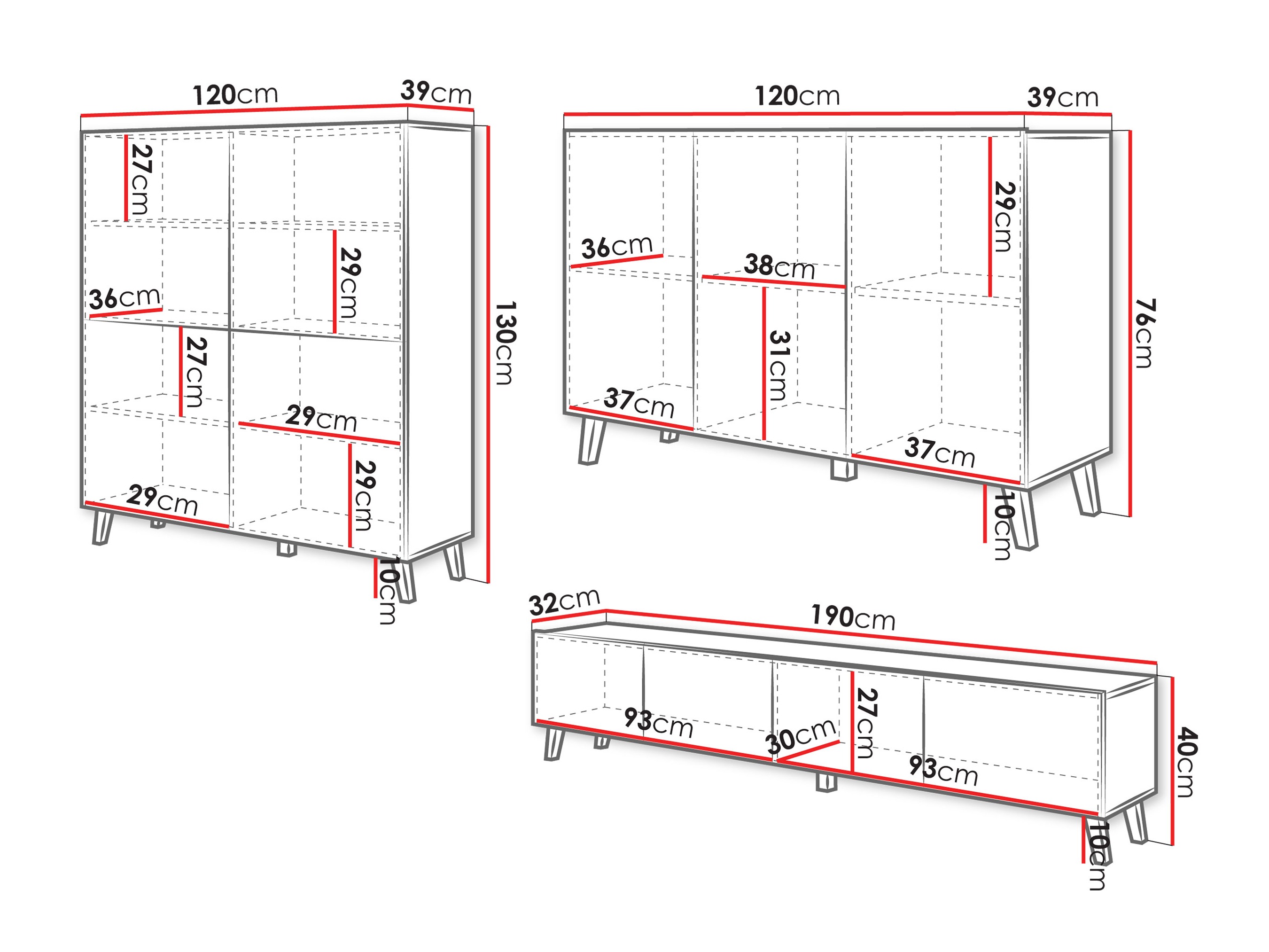 Wohnzimmer-Sets Levtive 105 (Weiss)