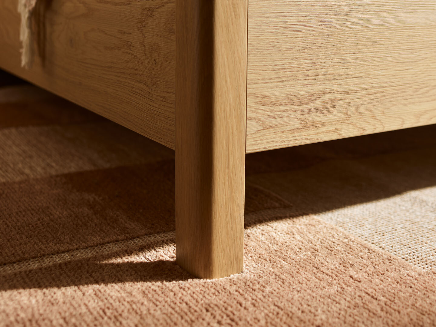 Bett Ruvcamu 118 (Eichenholzoptik + Taupe)