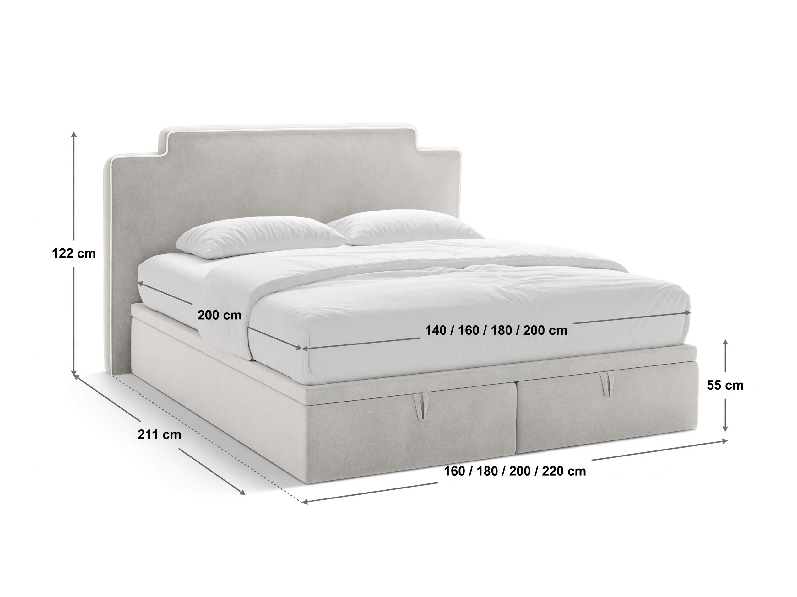 Boxspringbett Beckley 360 (Magic Velvet 2256 + Magic Velvet 2243)