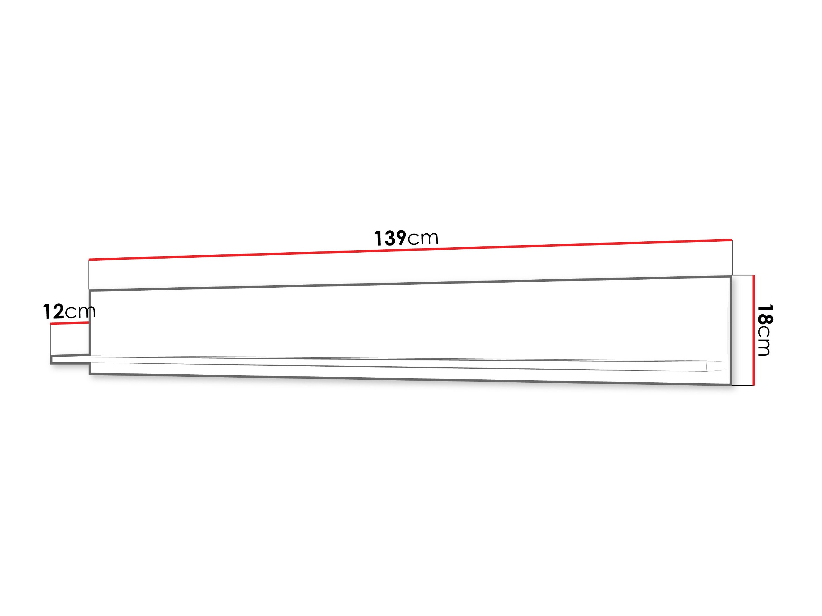 Wandregal Mirfivo 105 (Graphit)