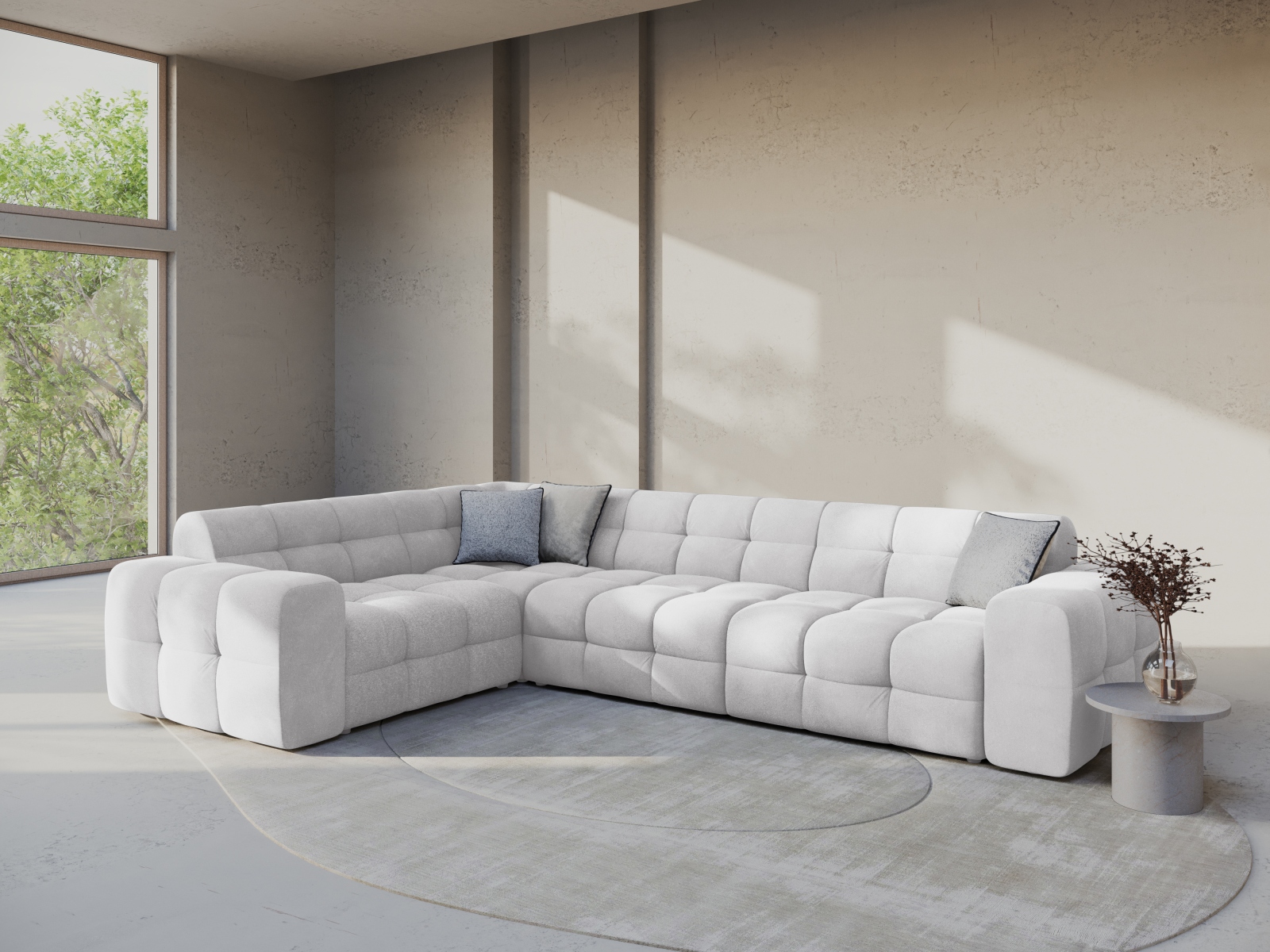 Ecksofa Fivtivu 107 (Magic Velvet 2239)