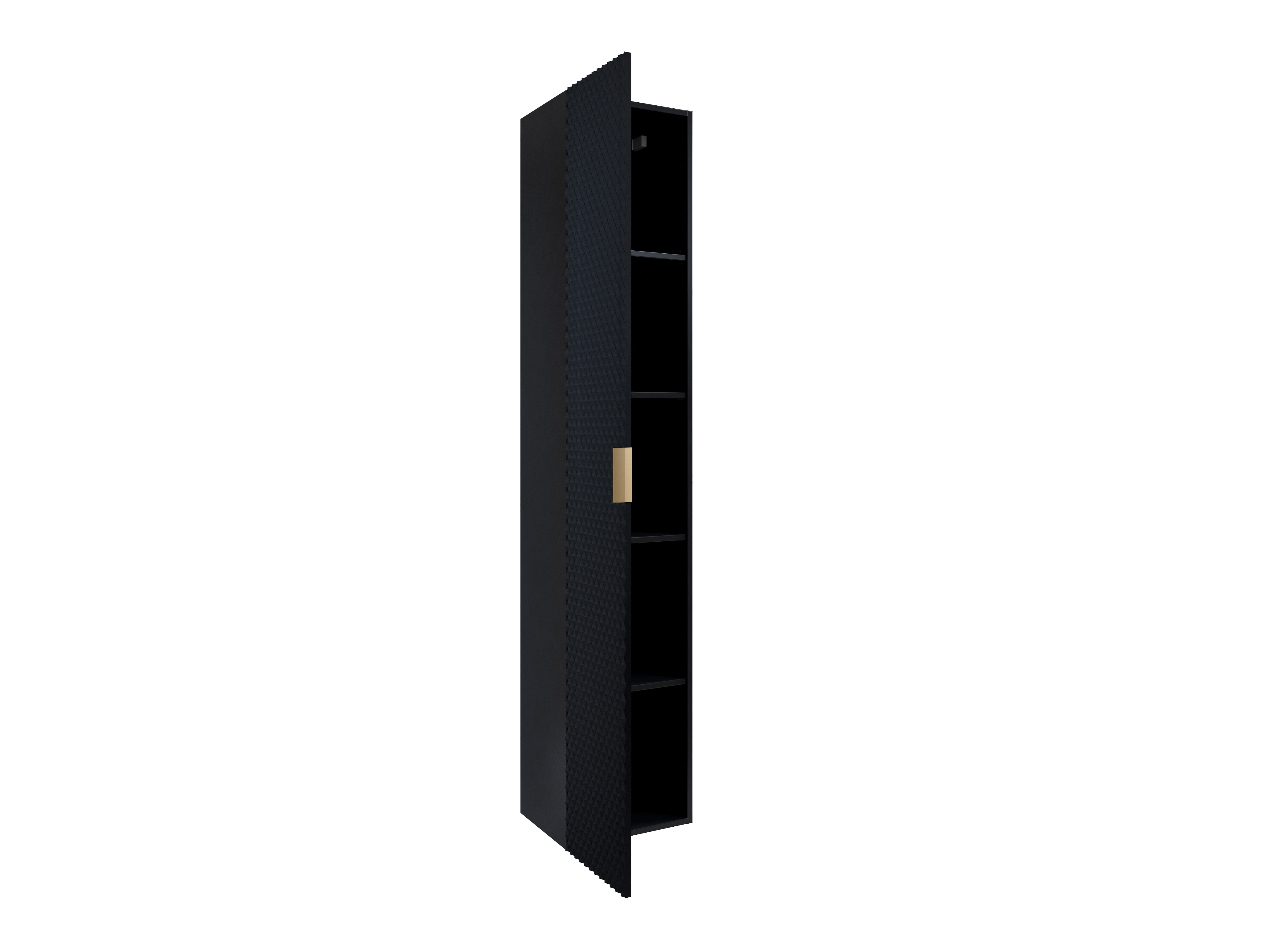 Badezimmer-Hängeschrank Liretu 105 (Schwarz)
