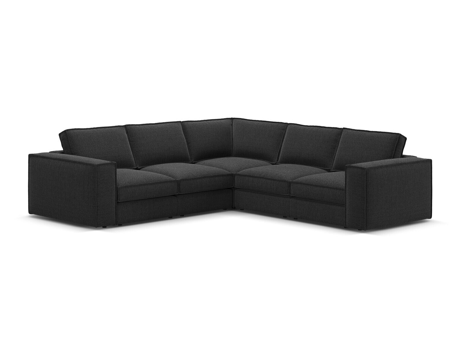 Modulares Ecksofa Dalodei 113 (Babel Black)