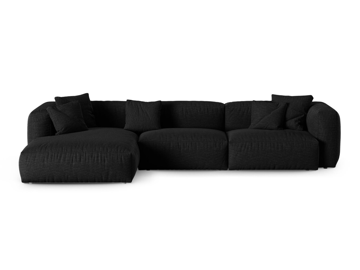 Modulares Ecksofa Sorcoro 121 (Boston Black)