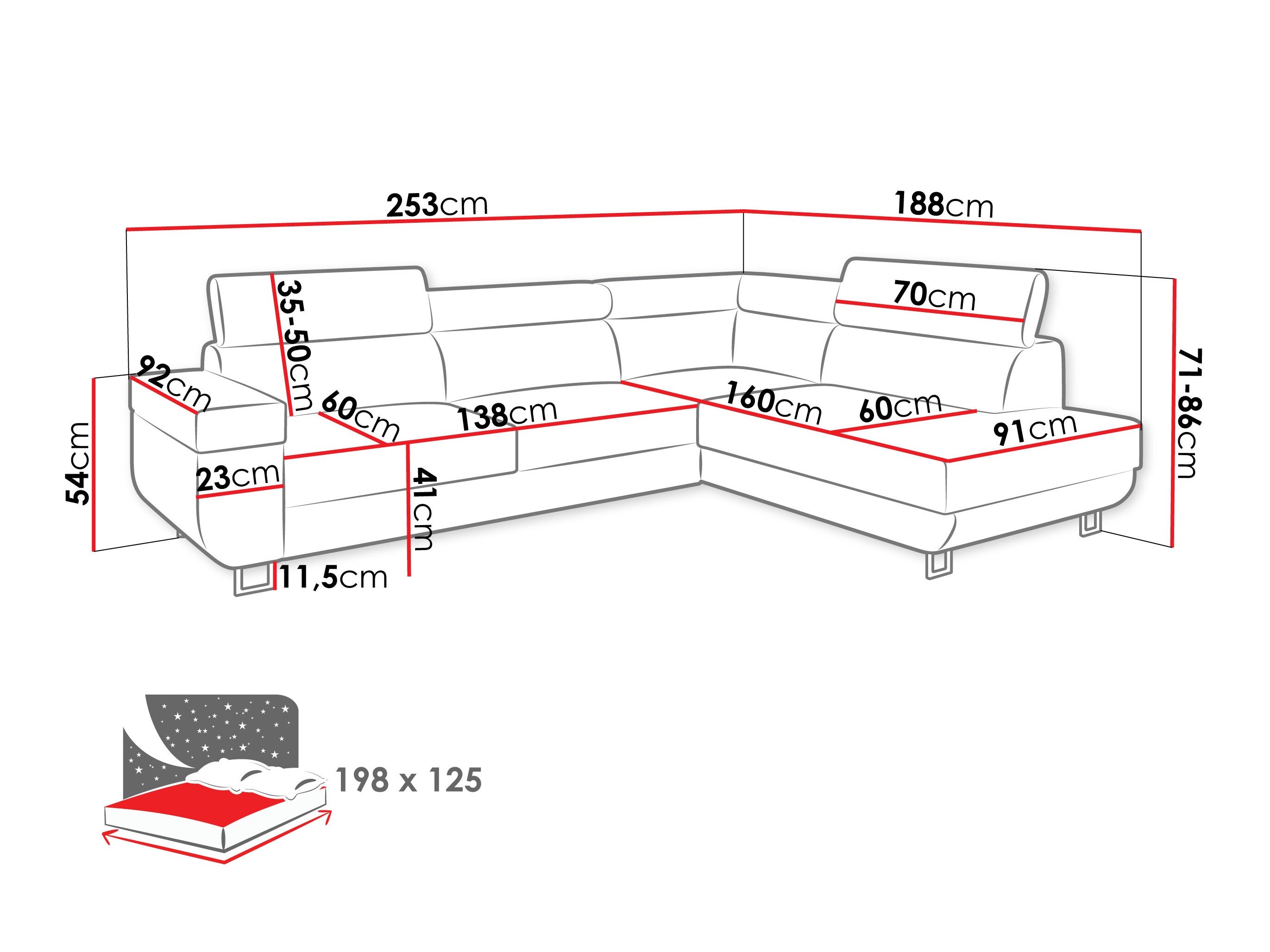 Ecksofa Comfivo Liberta (Polo 894)