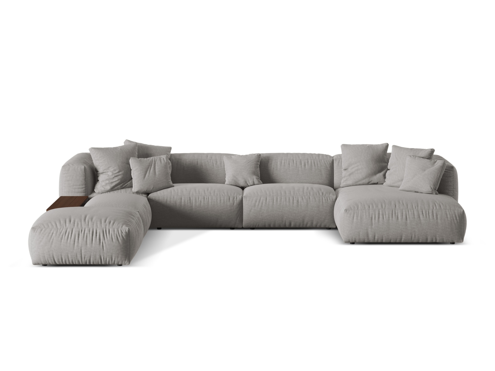Modulares Ecksofa Sorcoro 124 (Boston Light Grey)