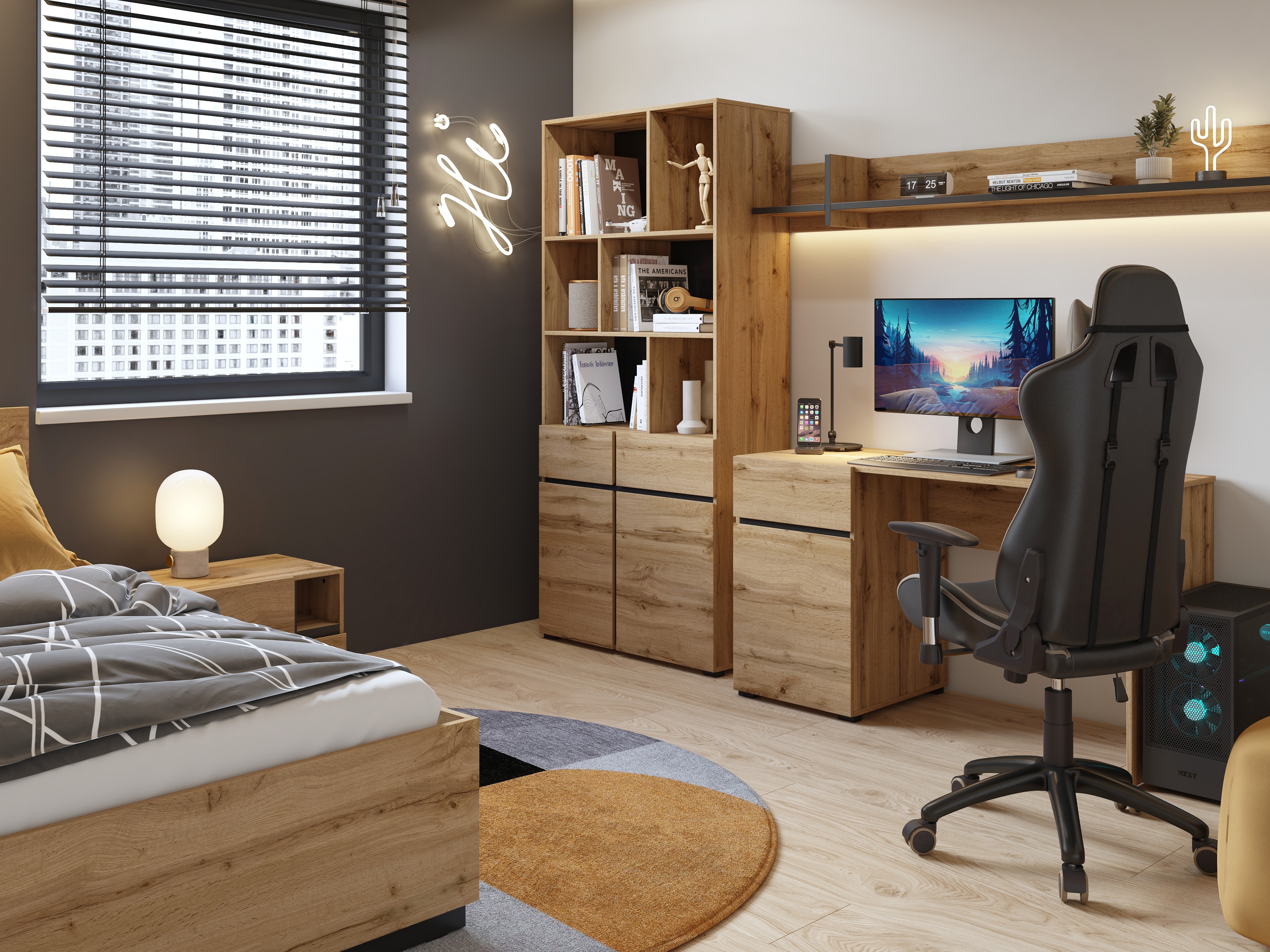 Bürotisch Alfere 125 (Wotan Eiche)