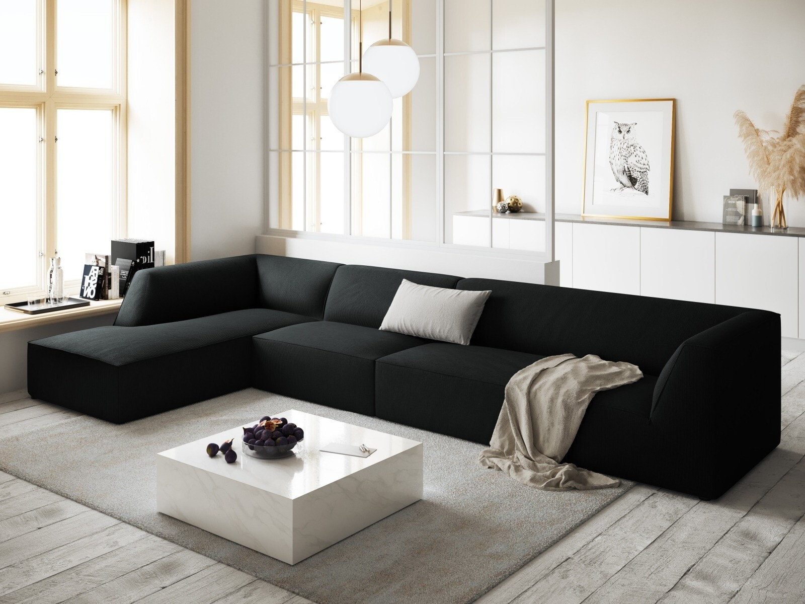 Ecksofa Vermaru 107 (Scala Schwarz)