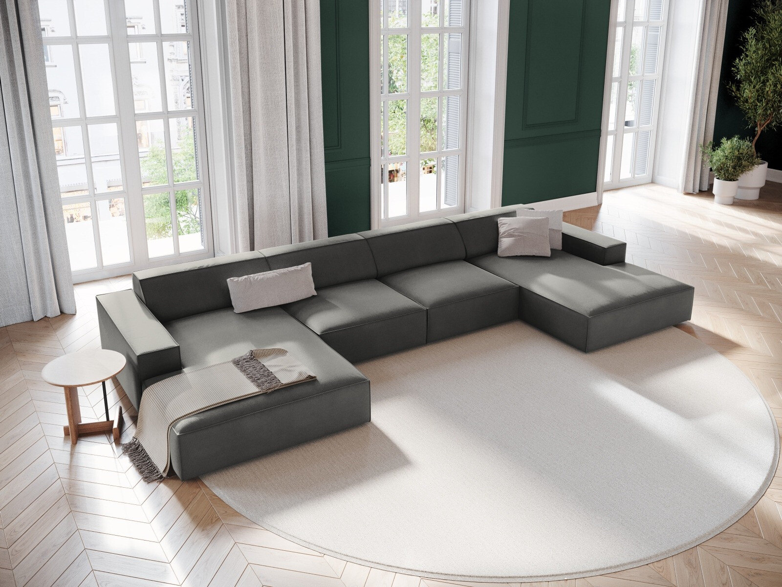Modulares Ecksofa Lomcalu 122 (Bluvel 13)