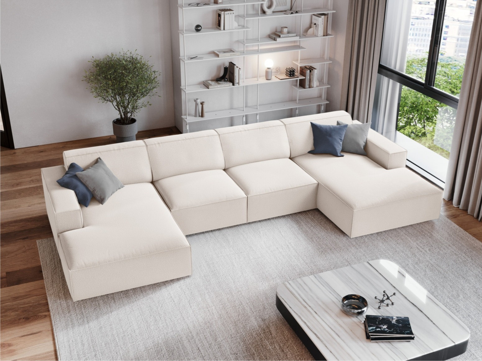 Modulares Ecksofa Lomcalu 122 (Megan 351)