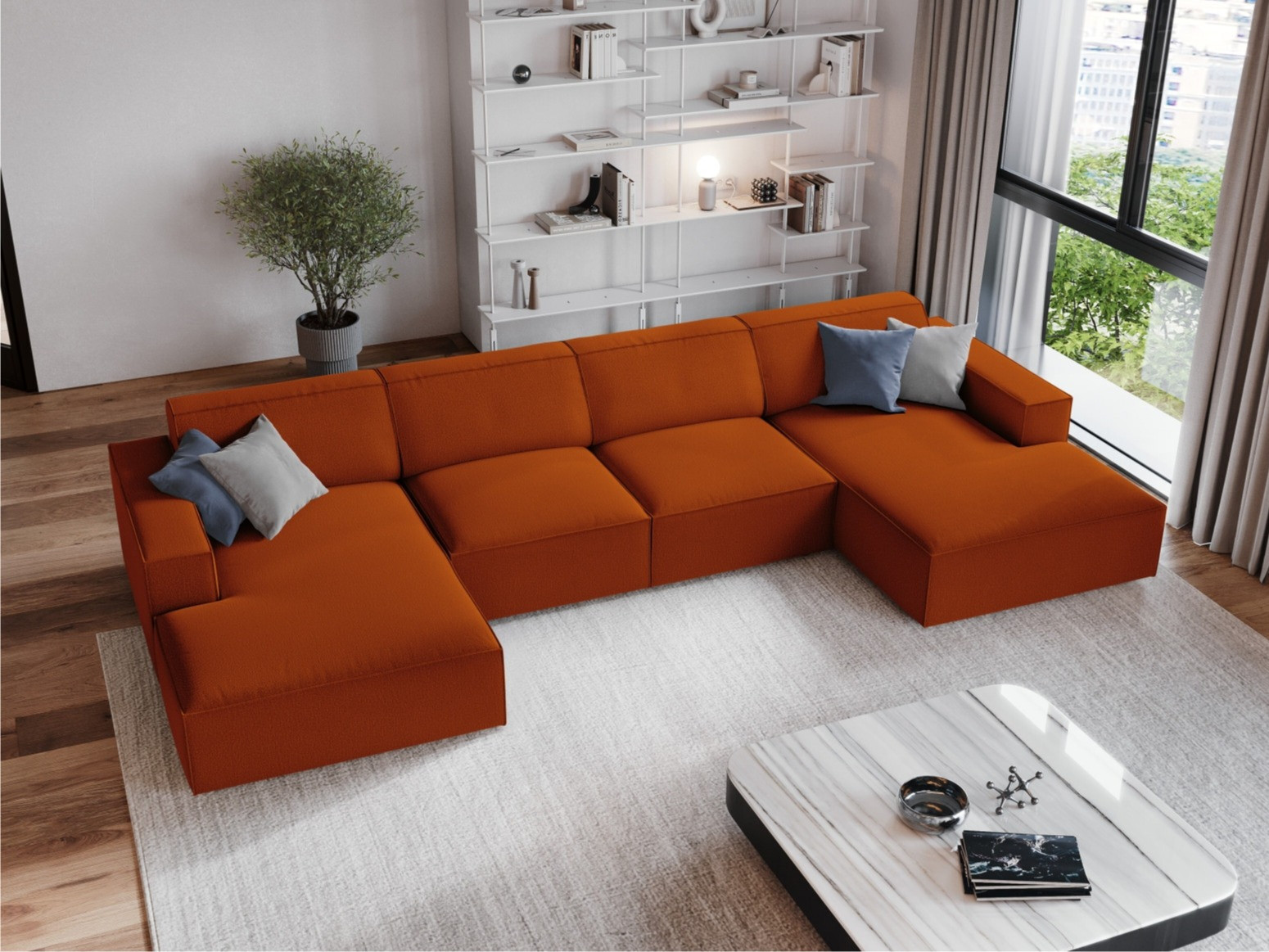 Modulares Ecksofa Lomcalu 122 (Megan 357)