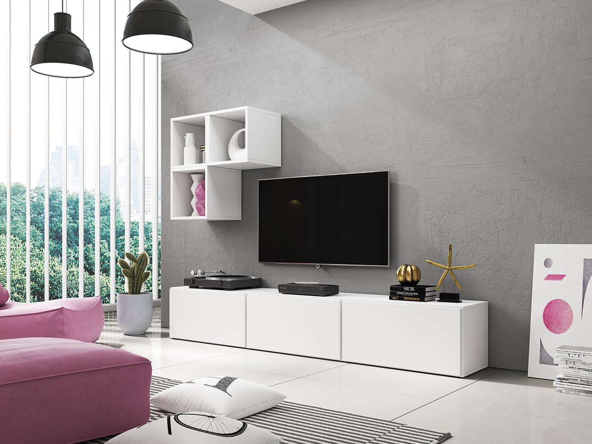 TV-Möbel Corbele 102 (Weiss)