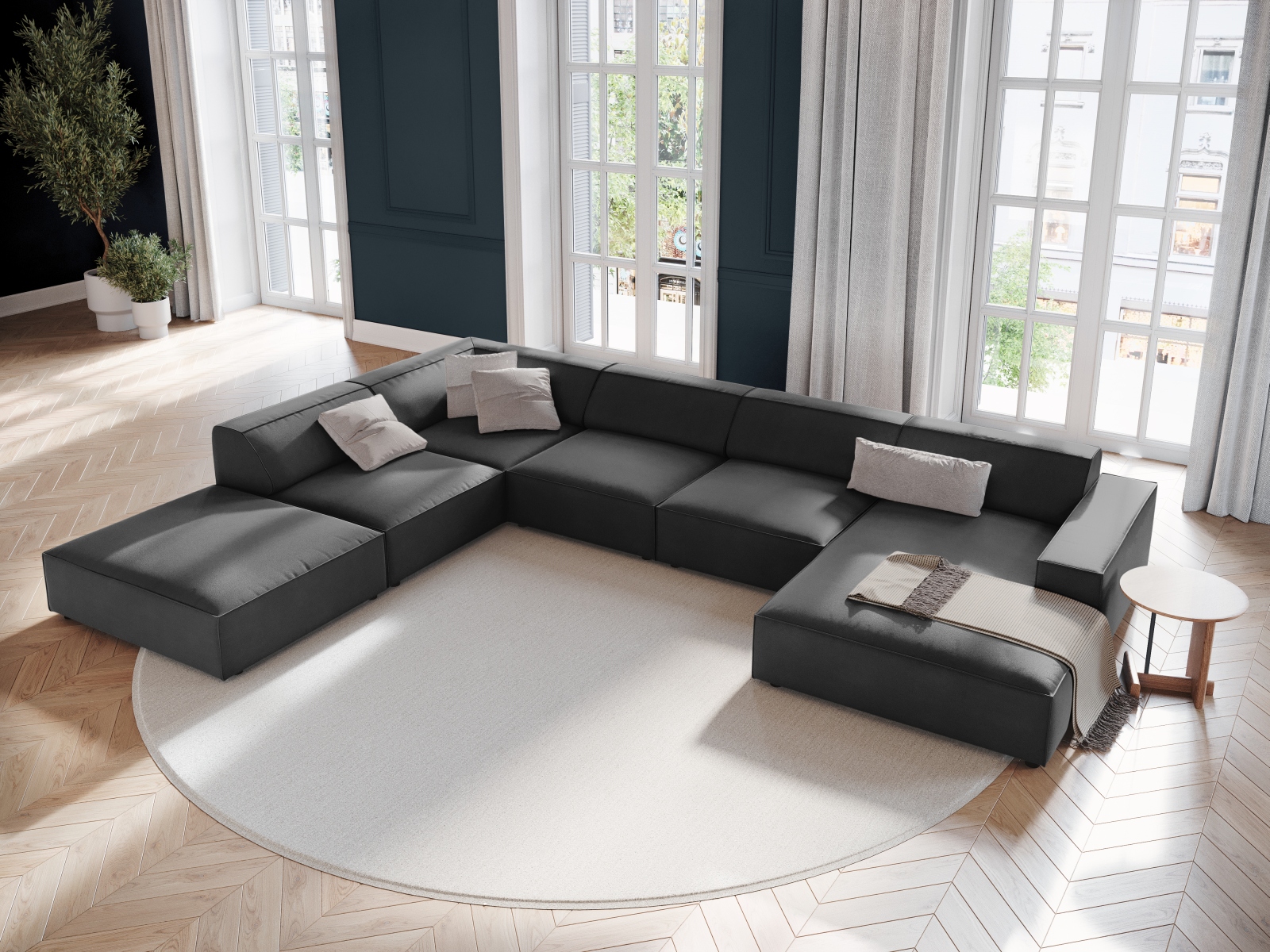 Modulares Ecksofa Lomcalu 123 (Bluvel 14)
