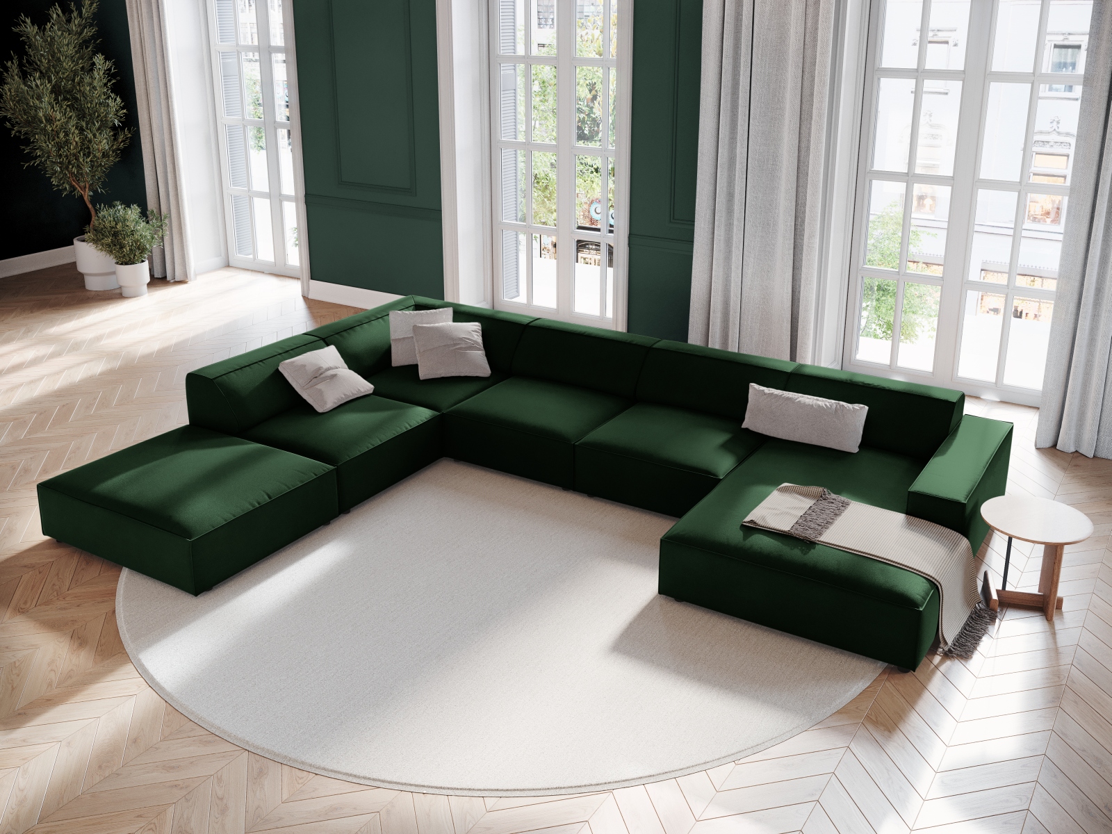 Modulares Ecksofa Lomcalu 123 (Bluvel 78)