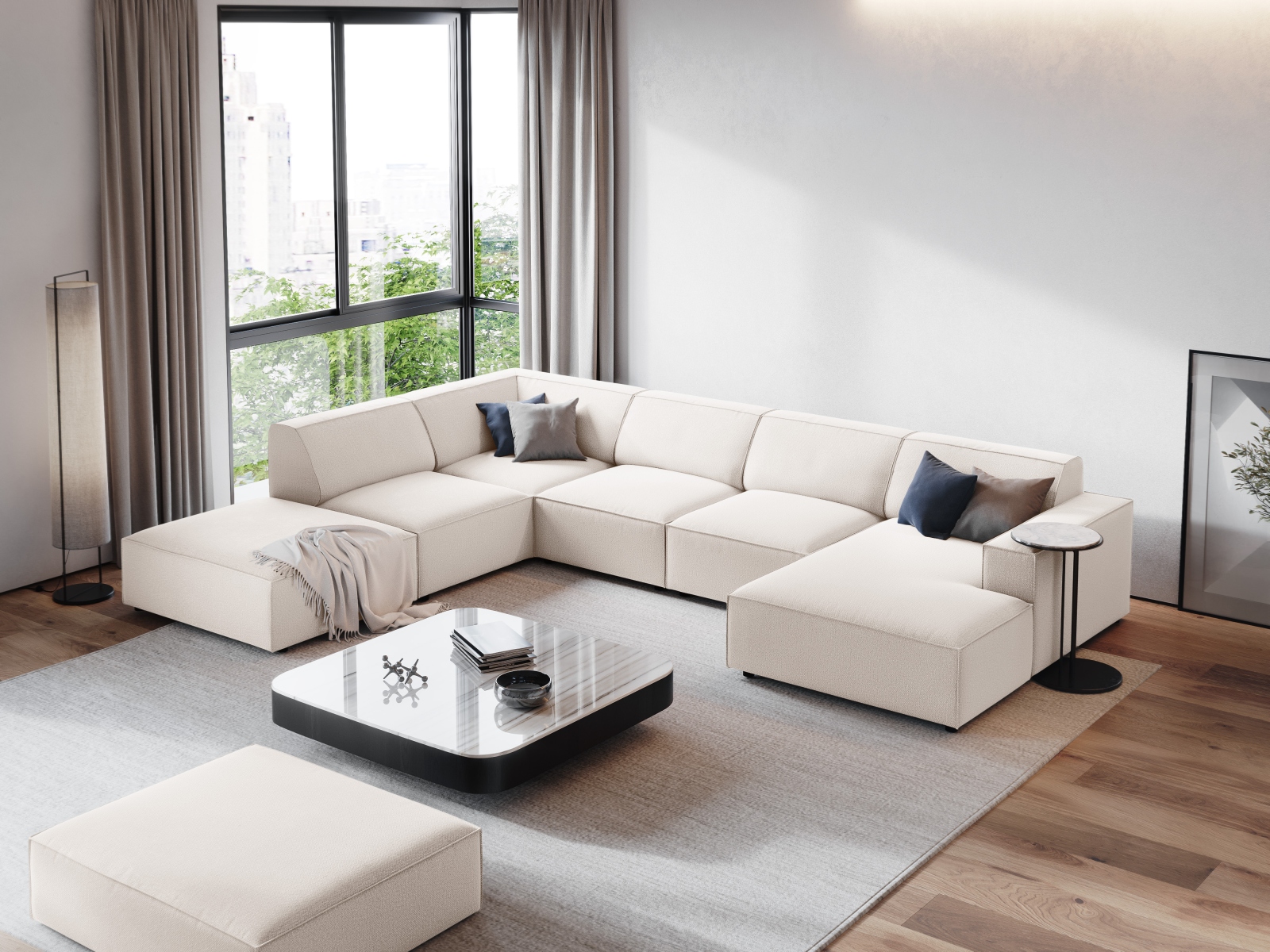 Modulares Ecksofa Lomcalu 123 (Megan 351)