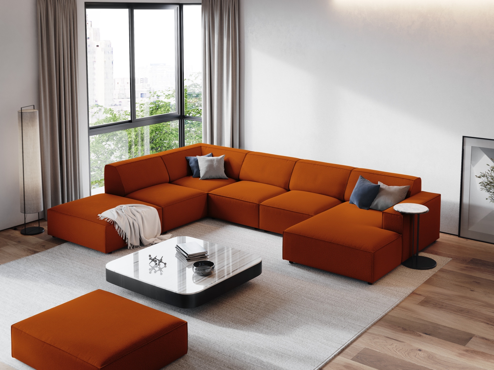 Modulares Ecksofa Lomcalu 123 (Megan 357)