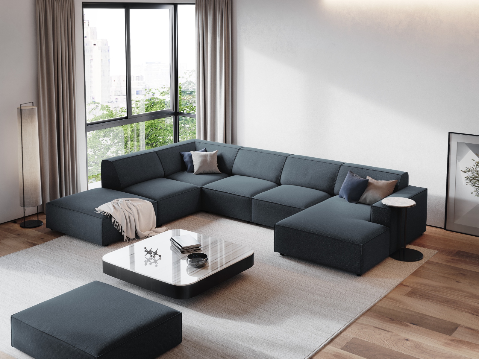 Modulares Ecksofa Lomcalu 123 (Megan 361)
