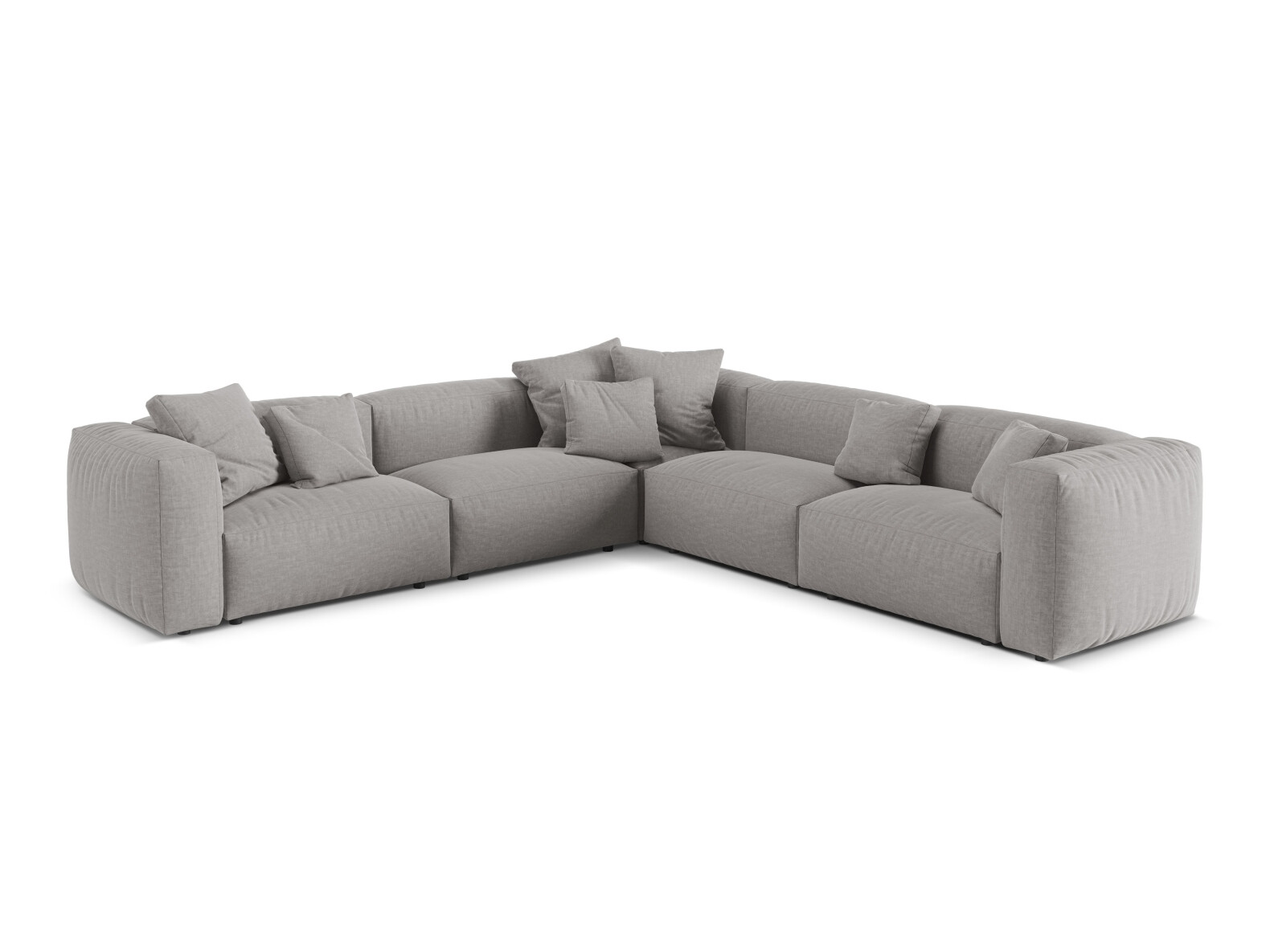 Modulares Ecksofa Sorcoro 130 (Boston Light Grey)