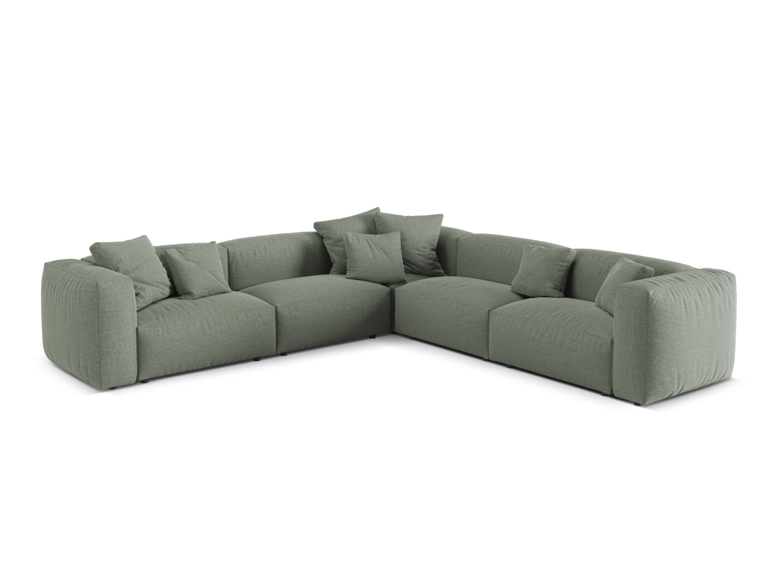 Modulares Ecksofa Sorcoro 130 (Boston Water Green)
