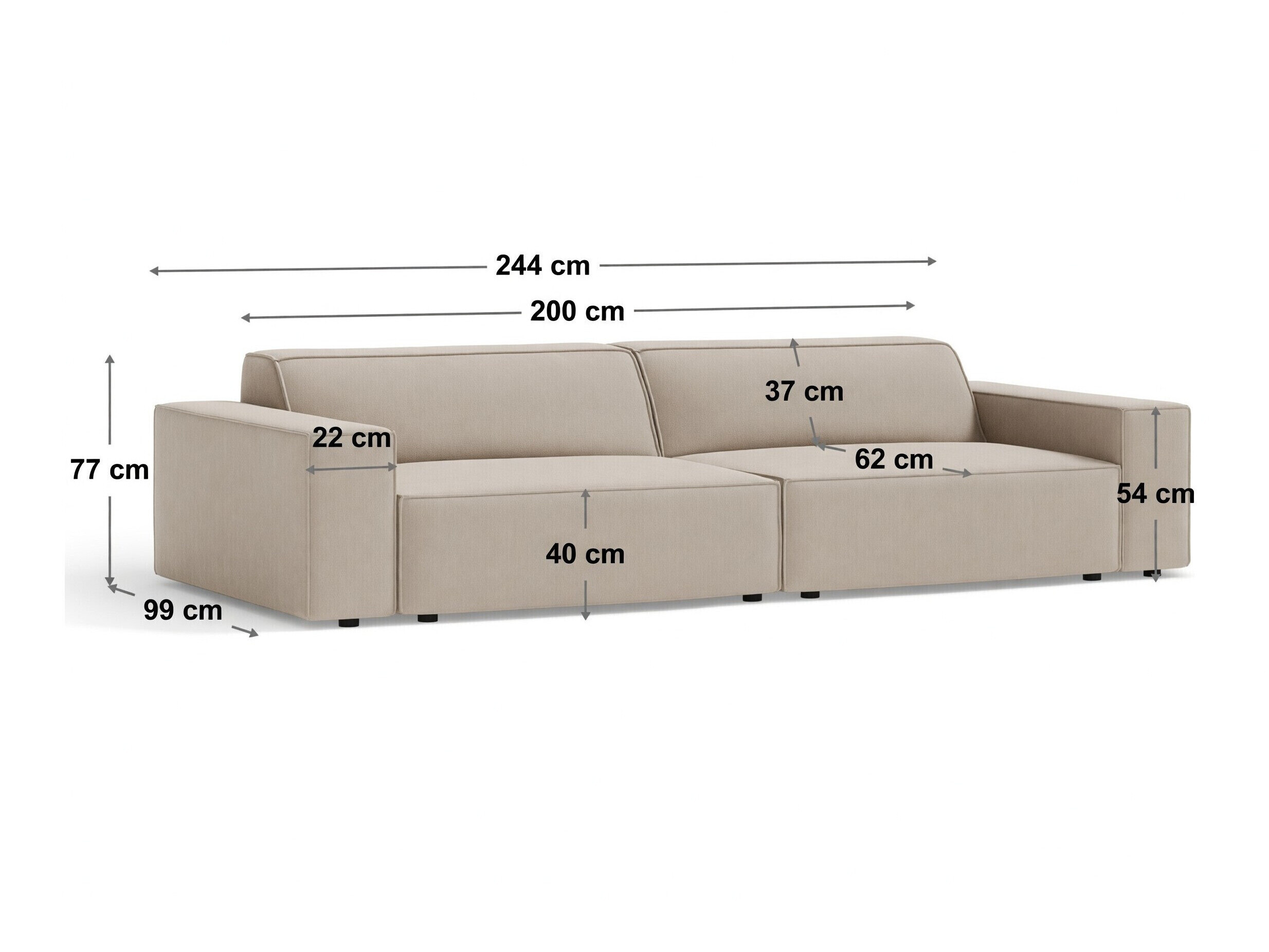 Modulares Sofa Lomcalu 105 (Liberty 20)