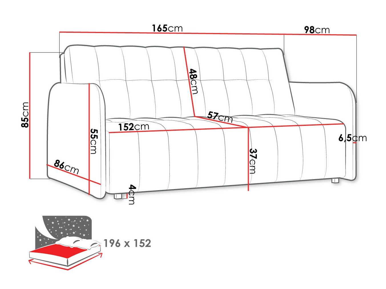 Schlafsofa SD2911