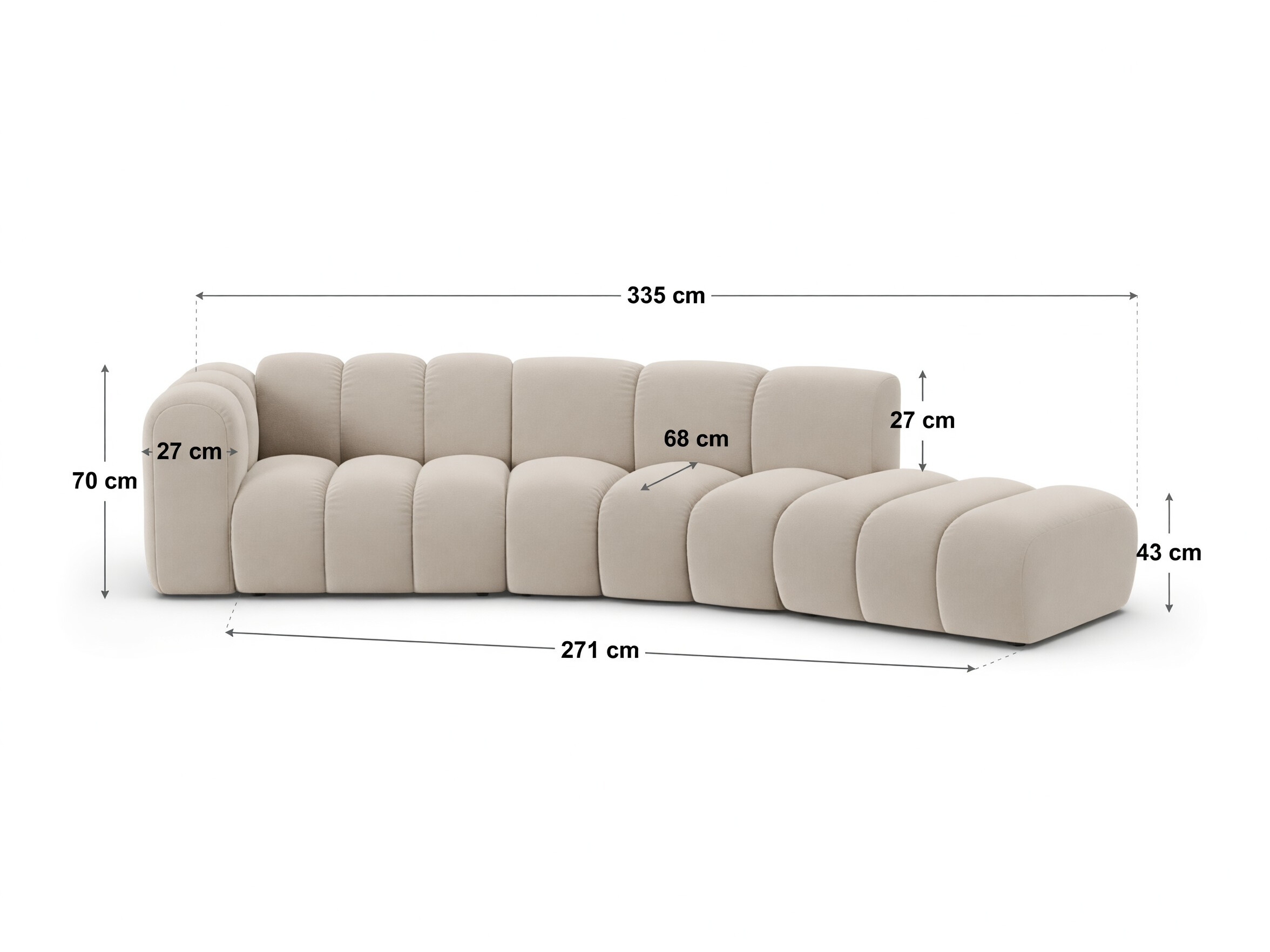 Modulares Sofa Cirleve 107 (Eden 02)