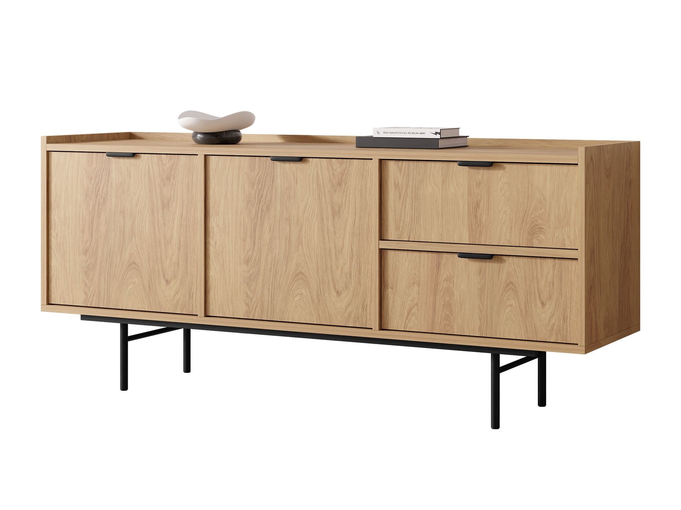 Kommoden Floelbe 100 (Eichenholzoptik)