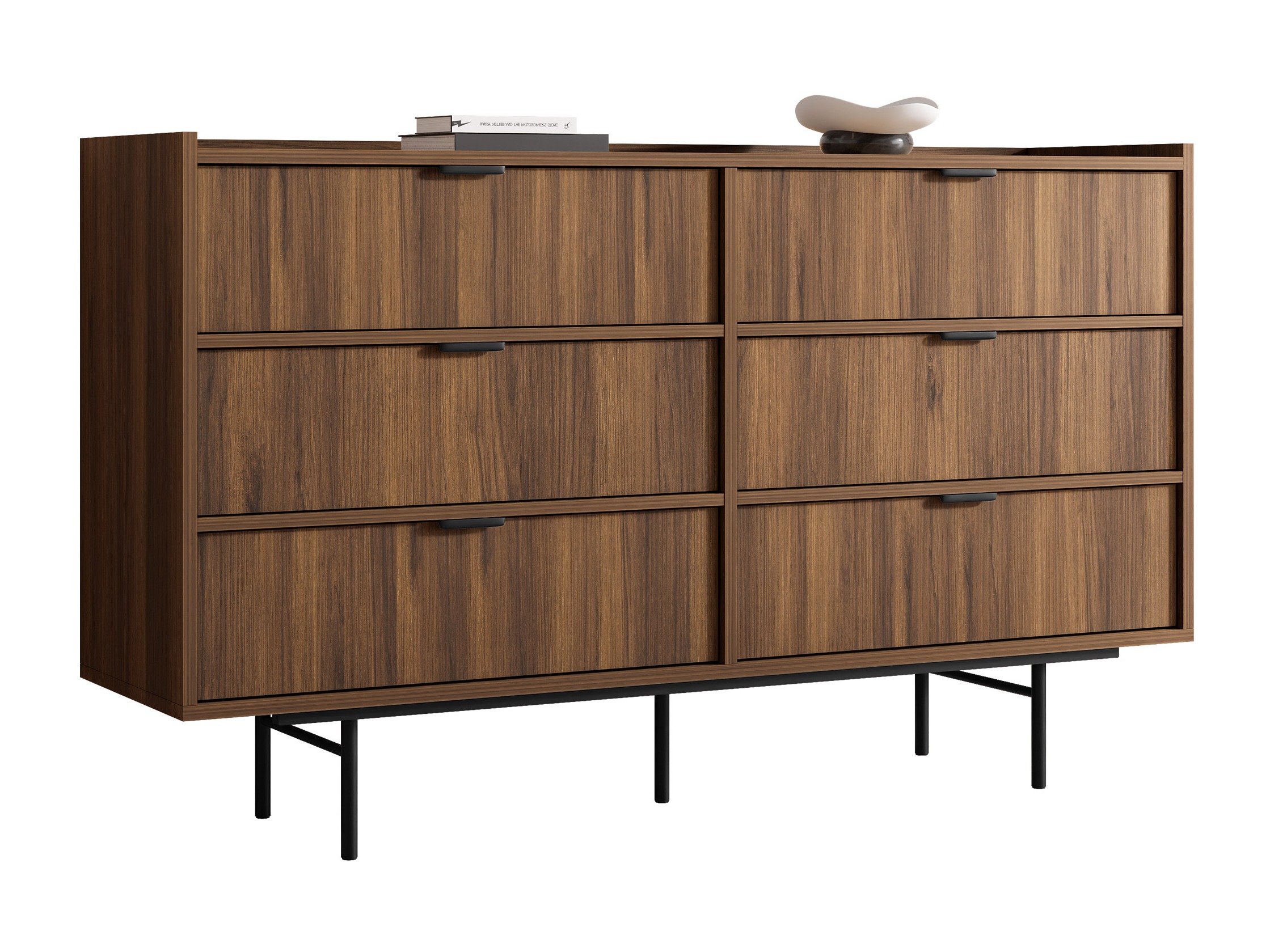 Kommoden Floelbe 102 (Walnussholzoptik)