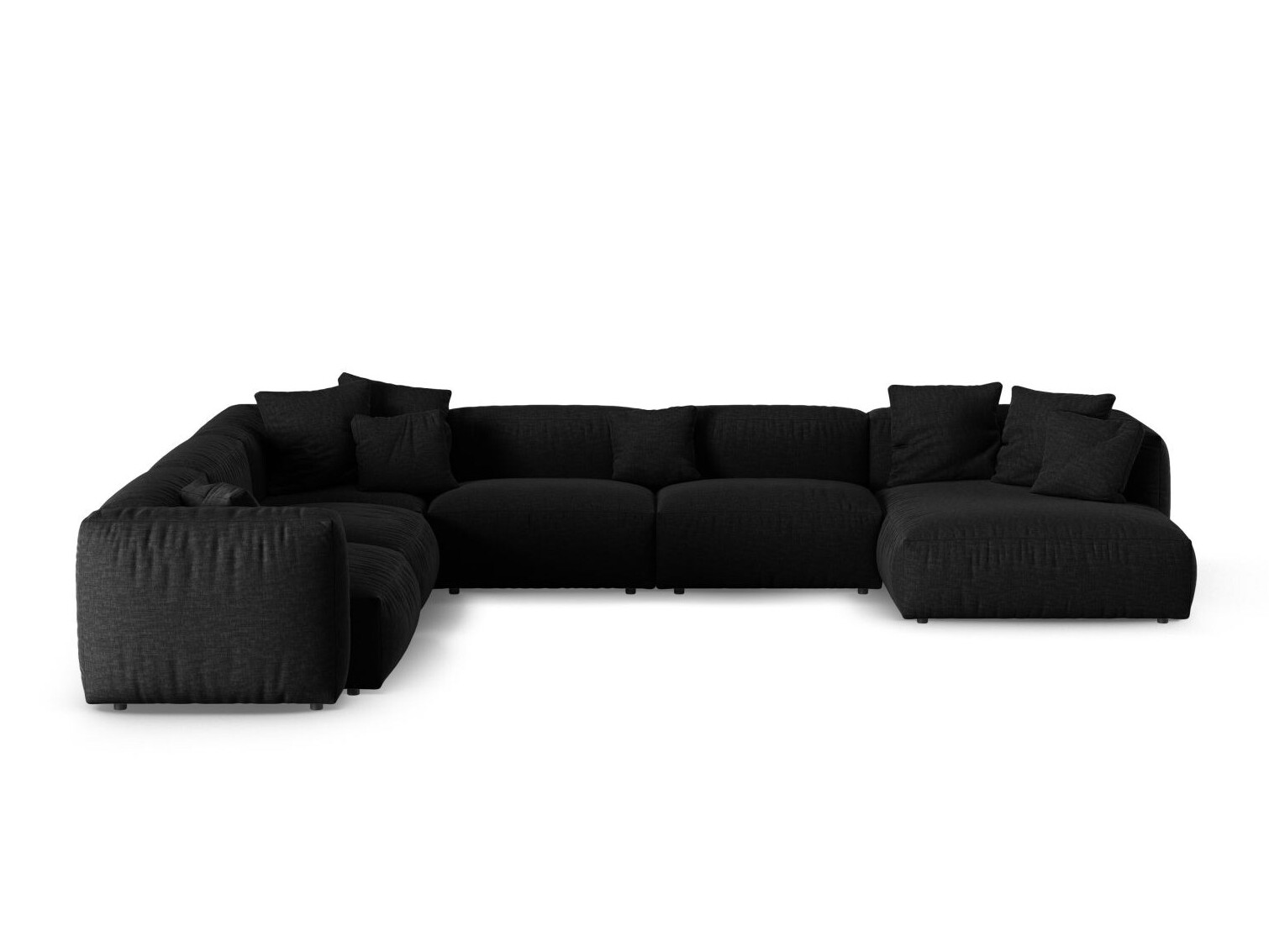 Modulares Ecksofa Sorcoro 133 (Boston Black)