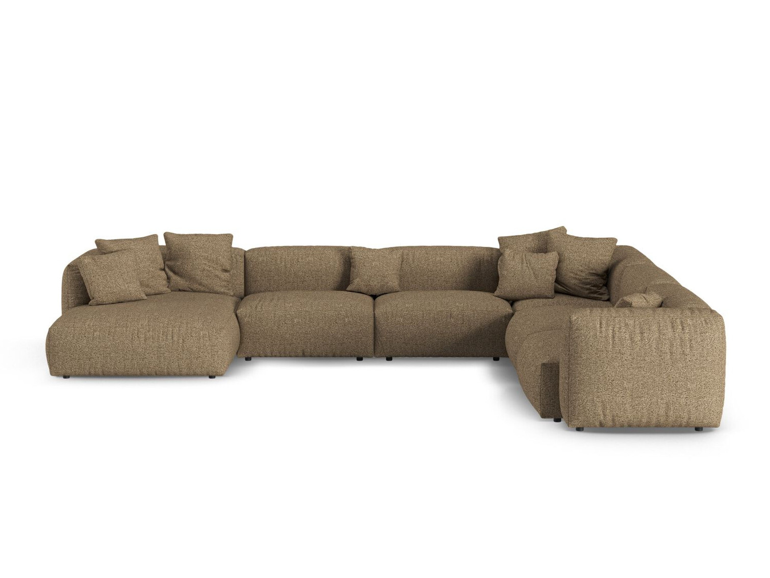 Modulares Ecksofa Sorcoro 133 (Monet Cappucinicht)