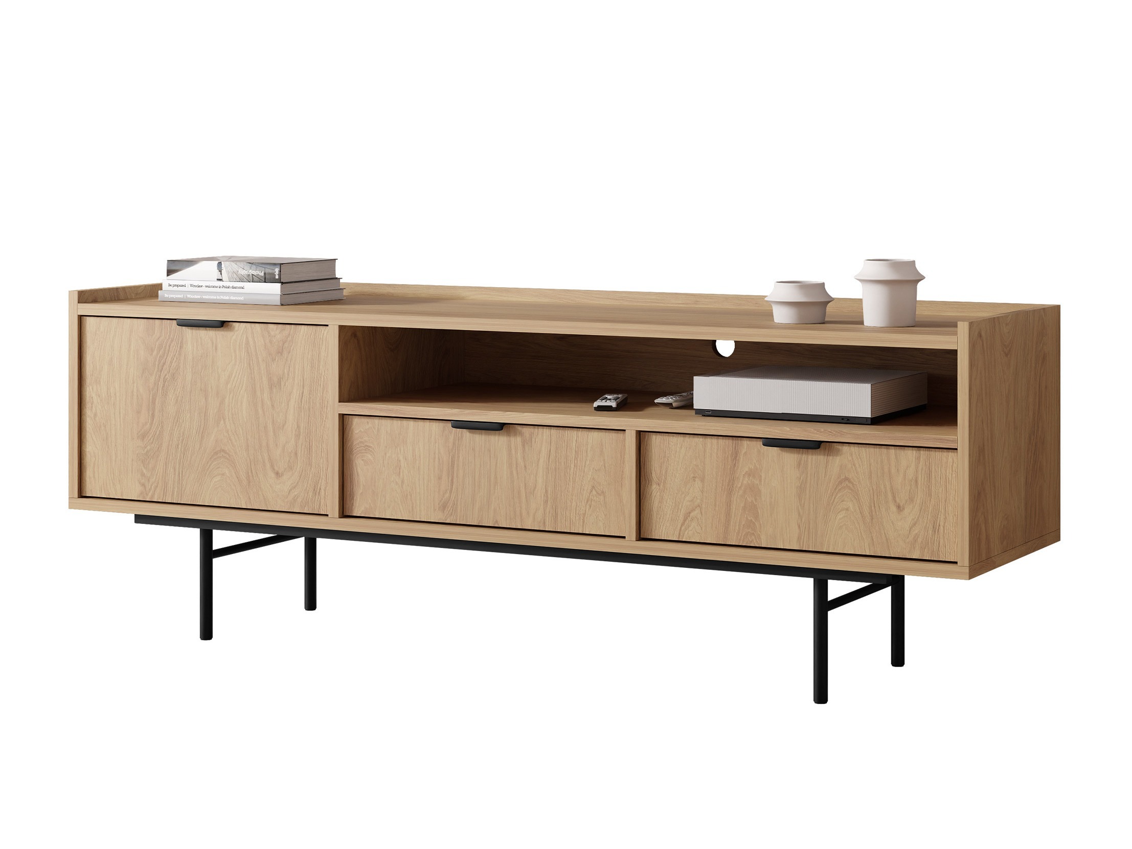TV-Möbel Floelbe 104 (Eichenholzoptik)
