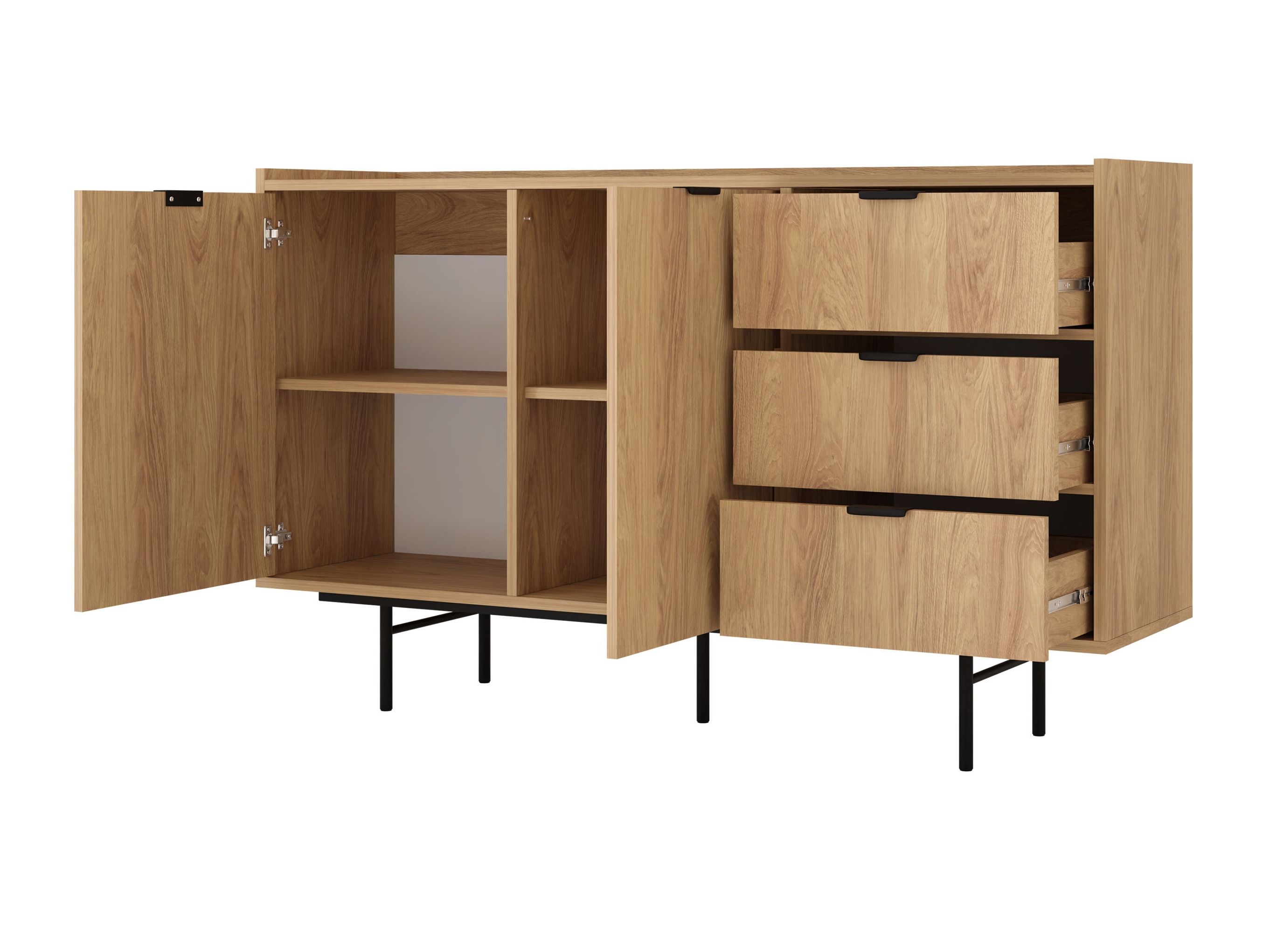 Wohnzimmer-Sets Studos (Walnussholzoptik)