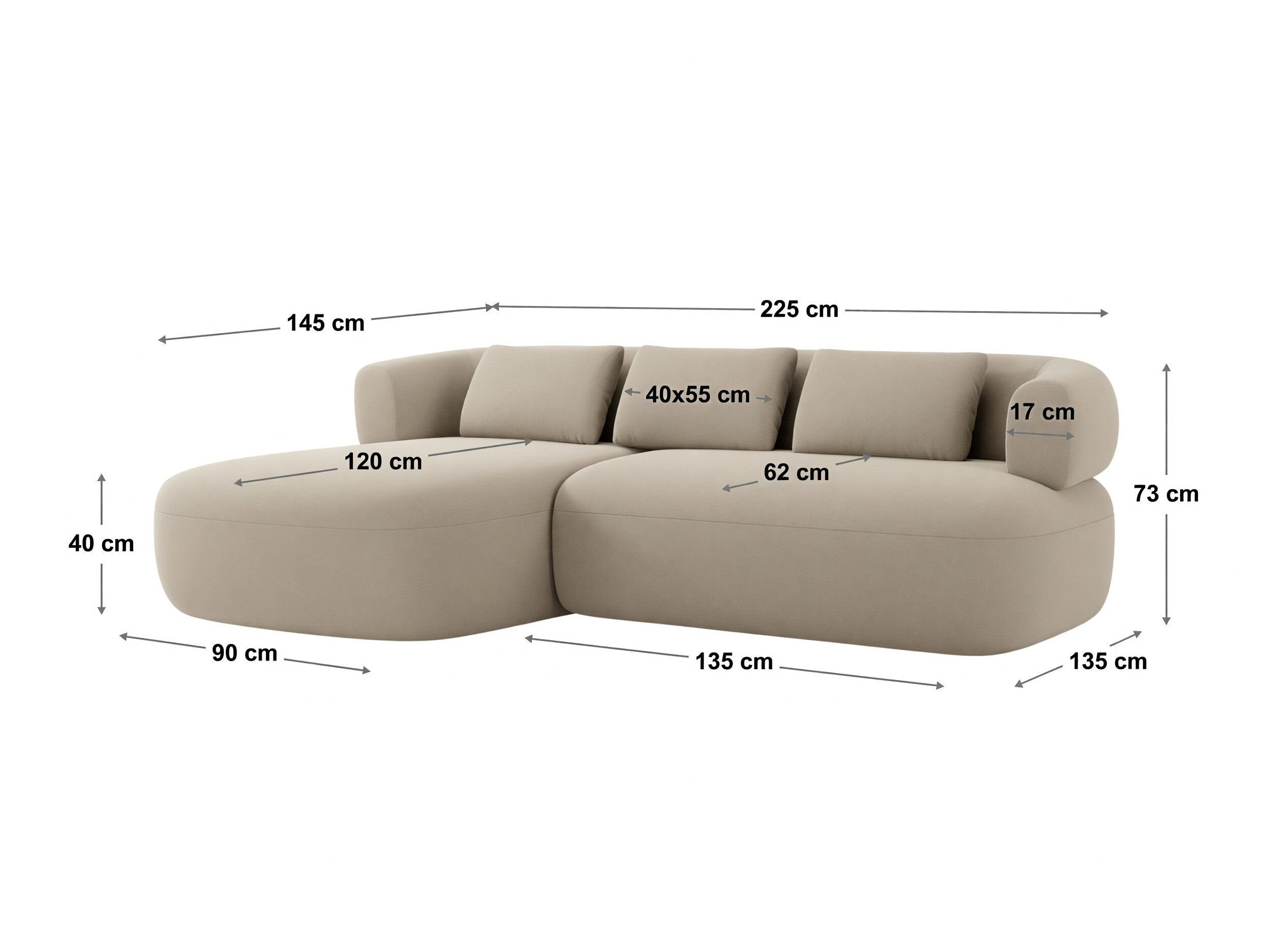 Ecksofa Etalo 100 (Perfect Harmony 77)