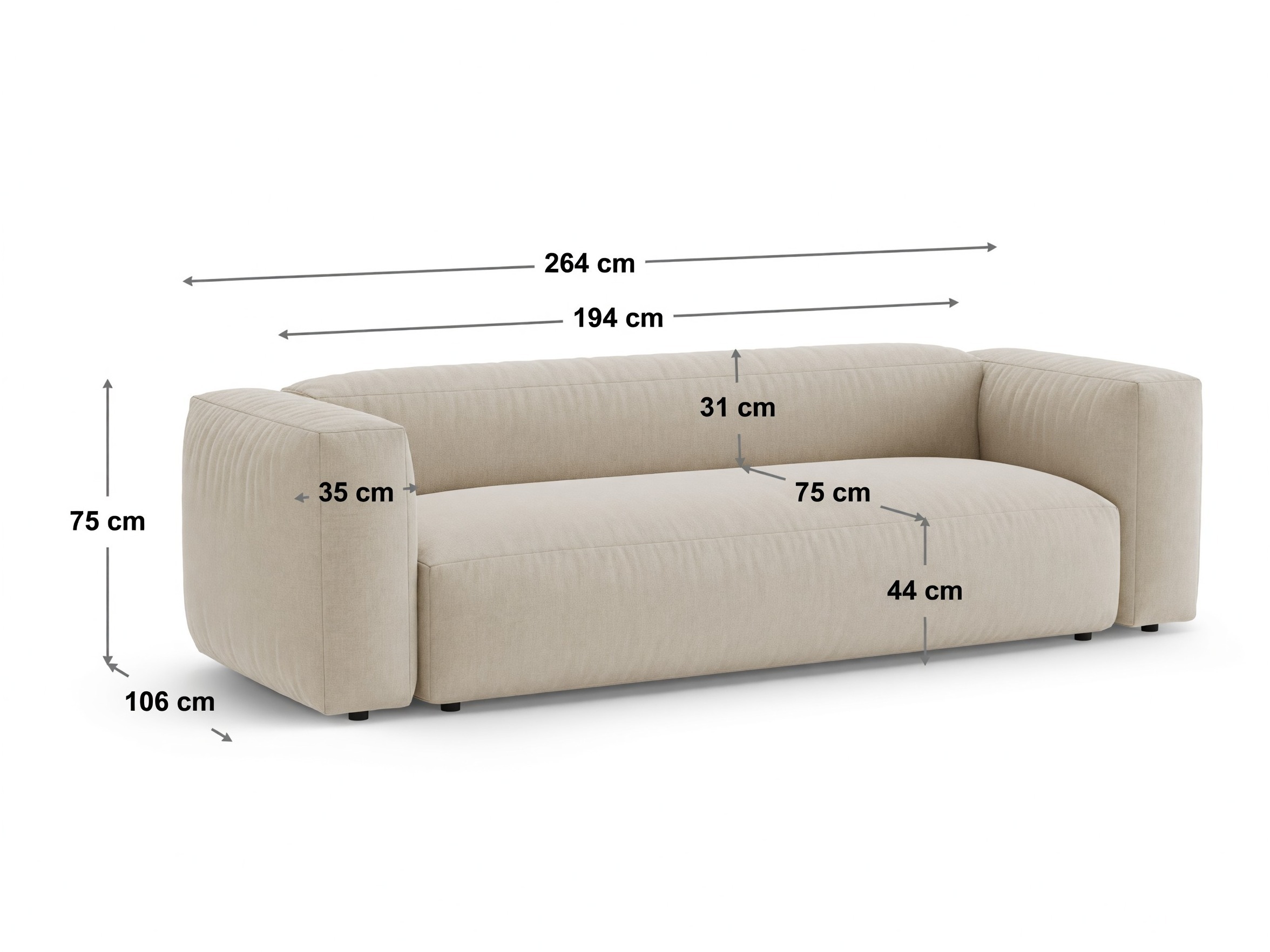 Schlafsofa Sorcoro 135 (Vogue 01)