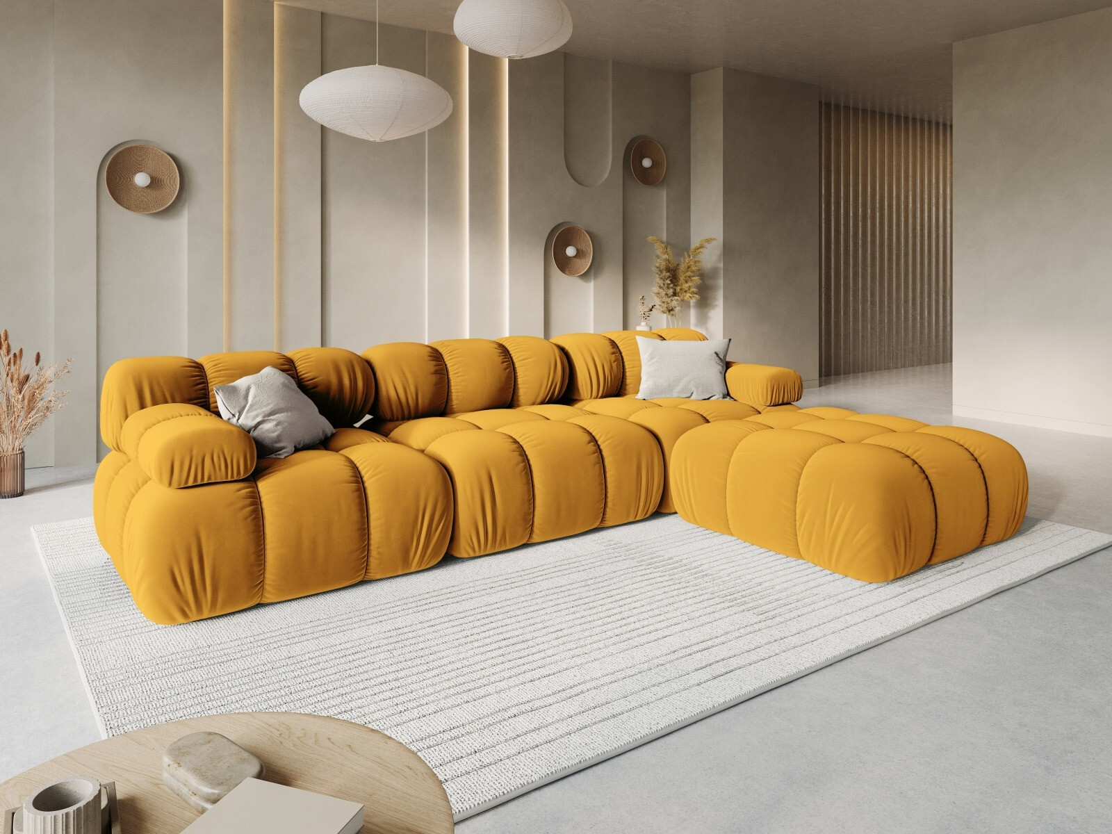 Modulares Ecksofa Caltenu 113 (Bluvel 68)