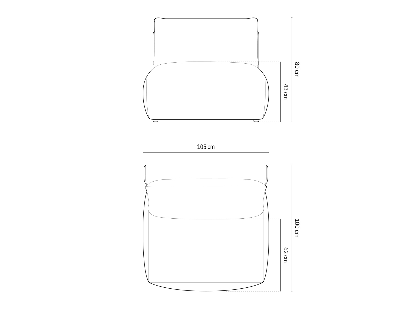Modularer Sessel Ruvmone 104 (Casino Forest)