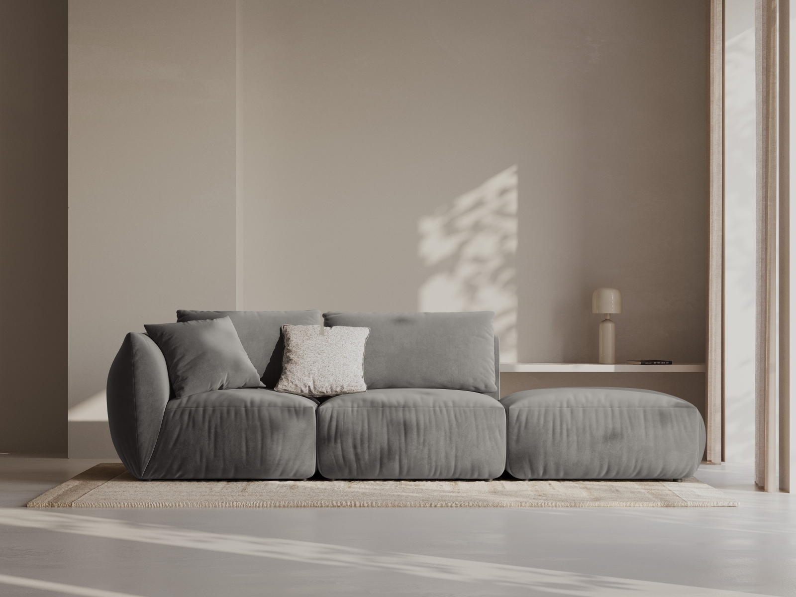 Modulares Sofa Ruvmone 105 (Casino Stone)