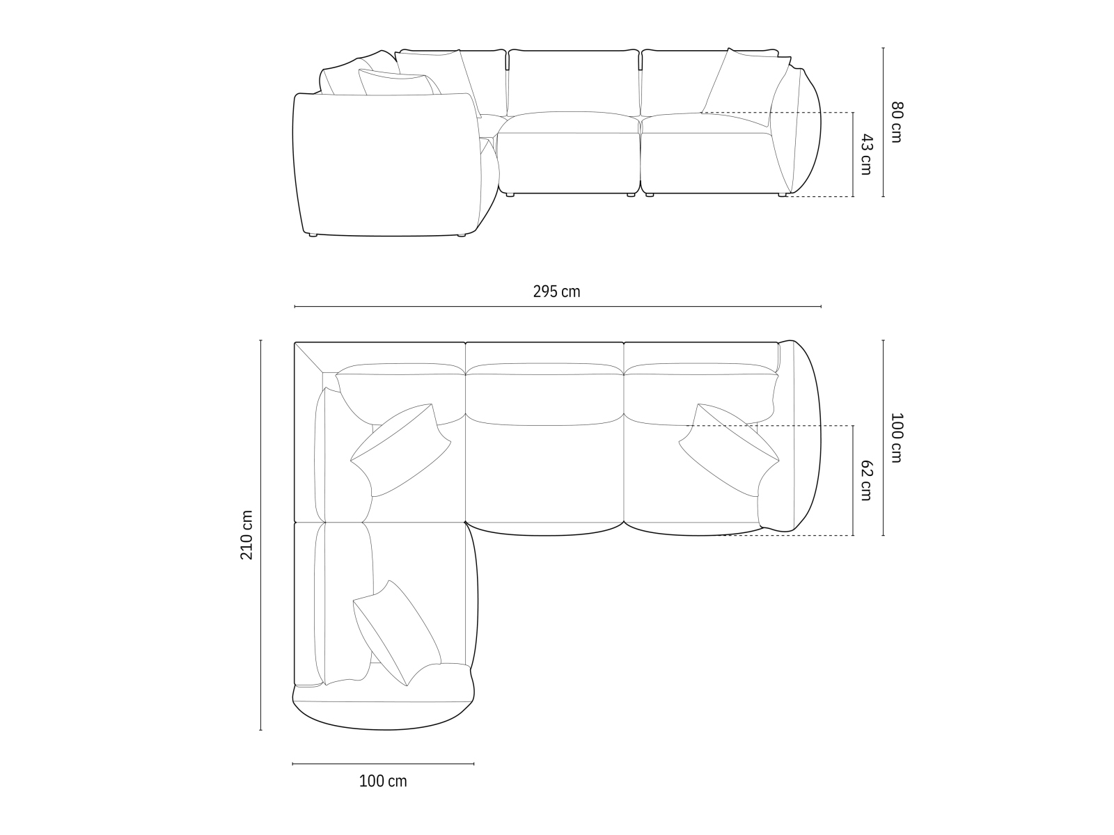 Modulares Ecksofa Ruvmone 109 (Casino Pearl)