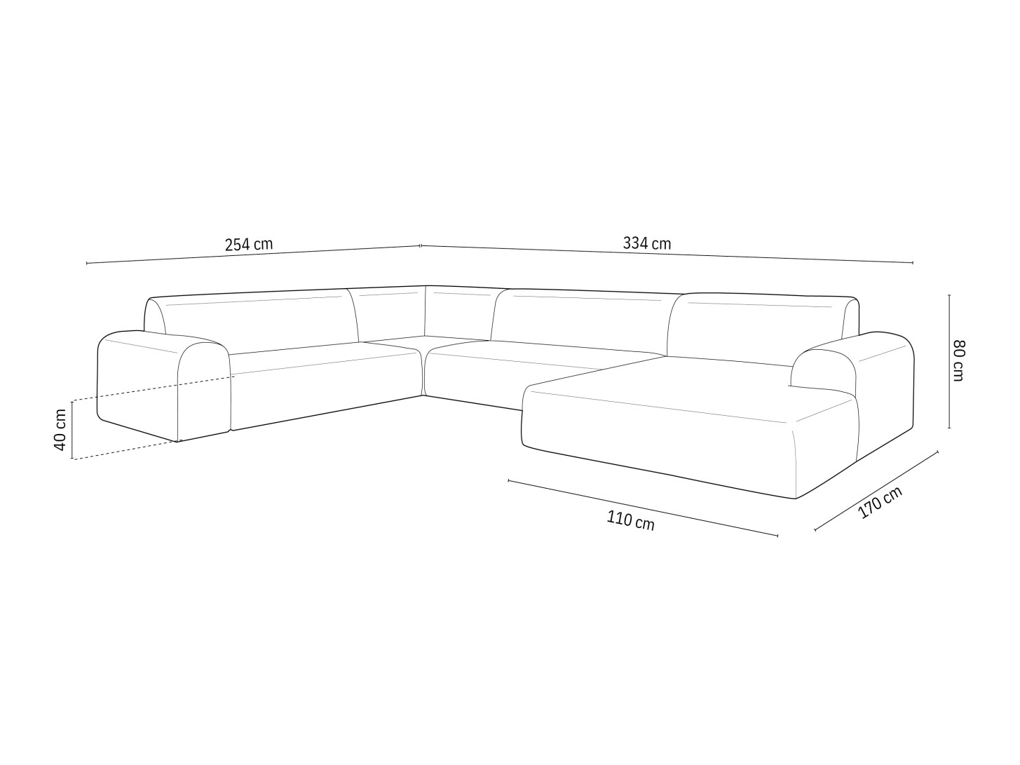 Chesterfield ecksofa Beckley 367 (Opera Cremefarben)