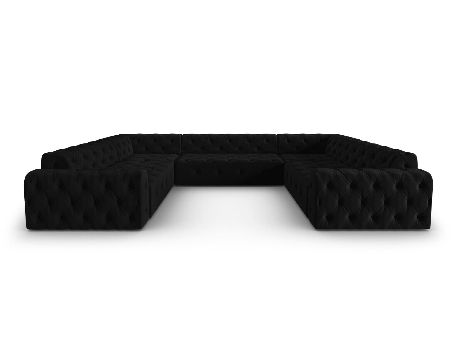 Chesterfield ecksofa Beckley 366 (Opera Schwarz)