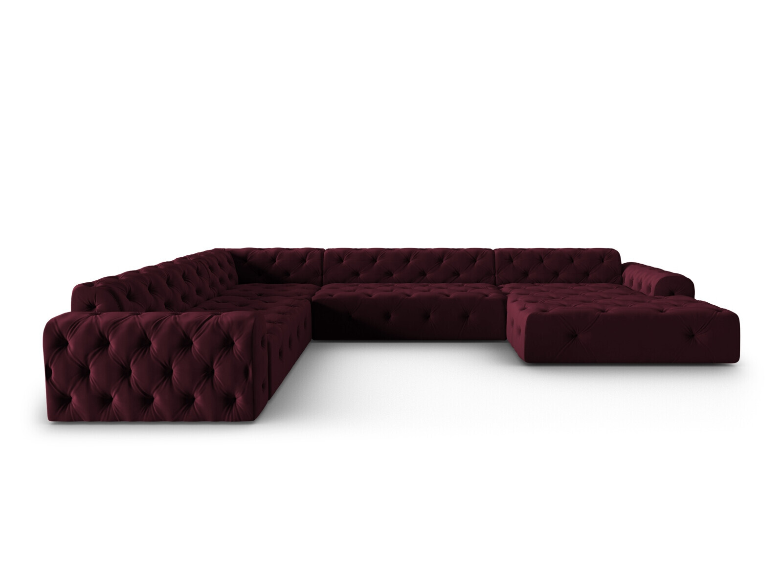 Chesterfield ecksofa Beckley 367 (Opera Bordeaux)