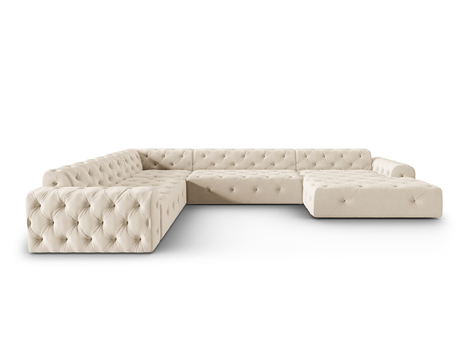Chesterfield ecksofa Beckley 367 (Opera Cremefarben)