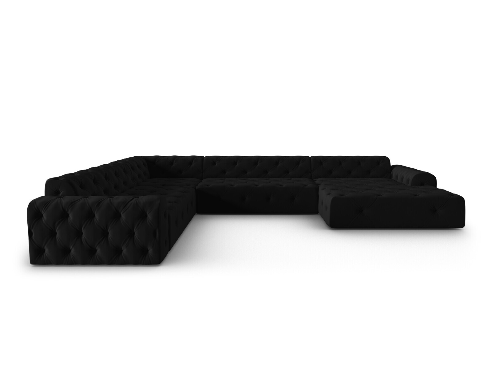 Chesterfield ecksofa Beckley 367 (Opera Schwarz)