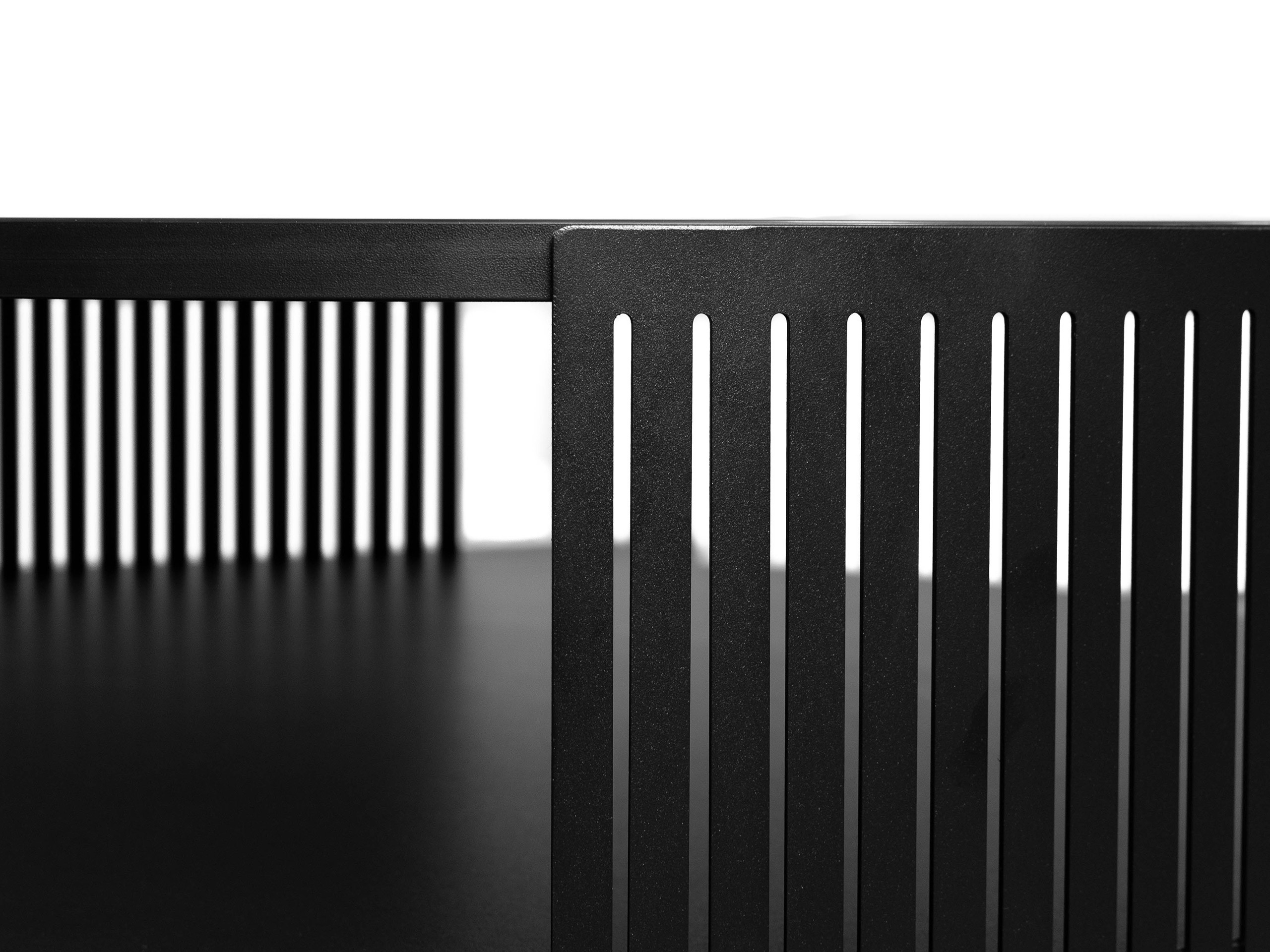 Couchtisch Civer (Schwarz + Craft goldene Eichenholzoptik)