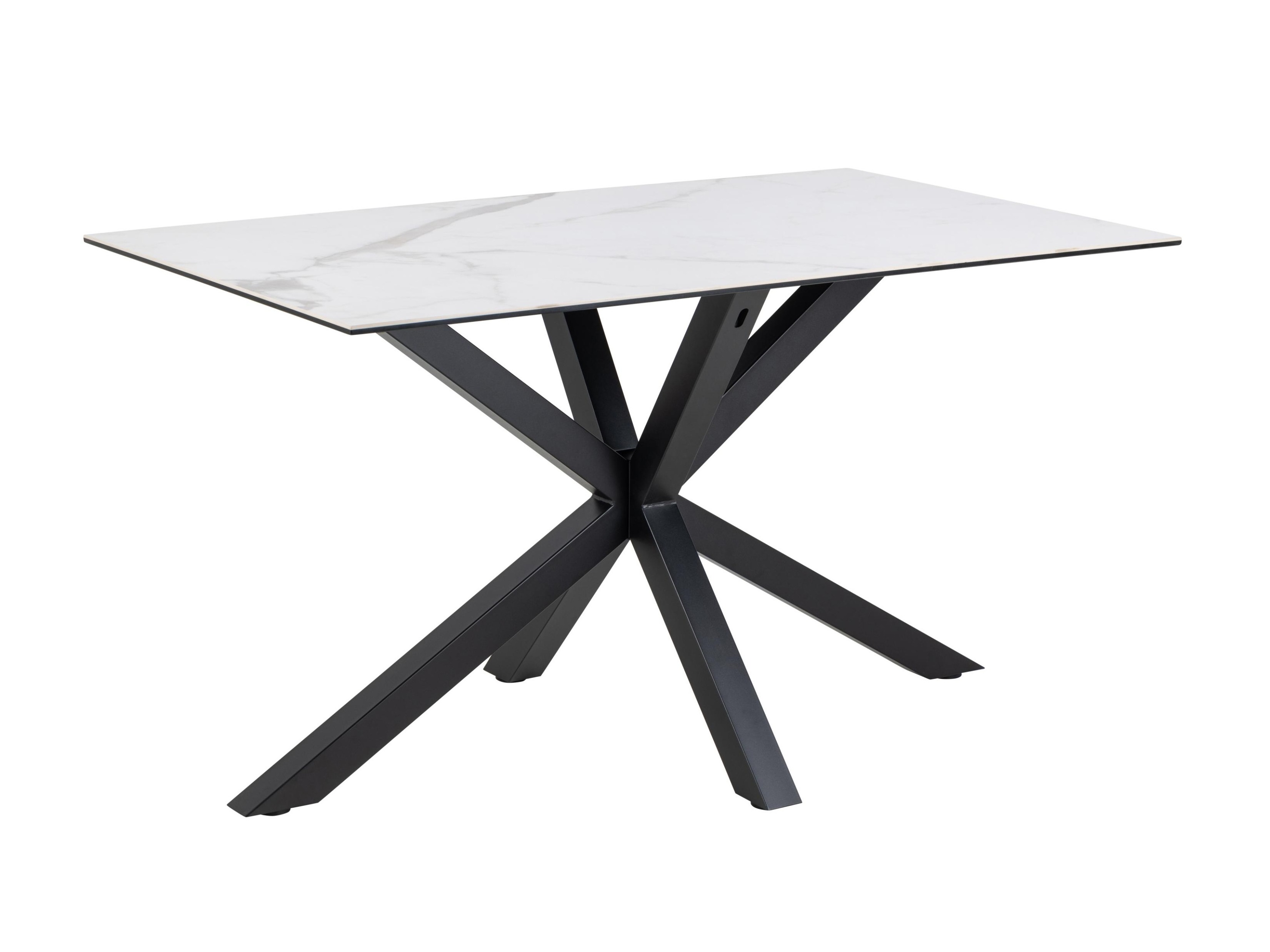 Tisch Norsica 918 (Weisser Marmor + Schwarz)