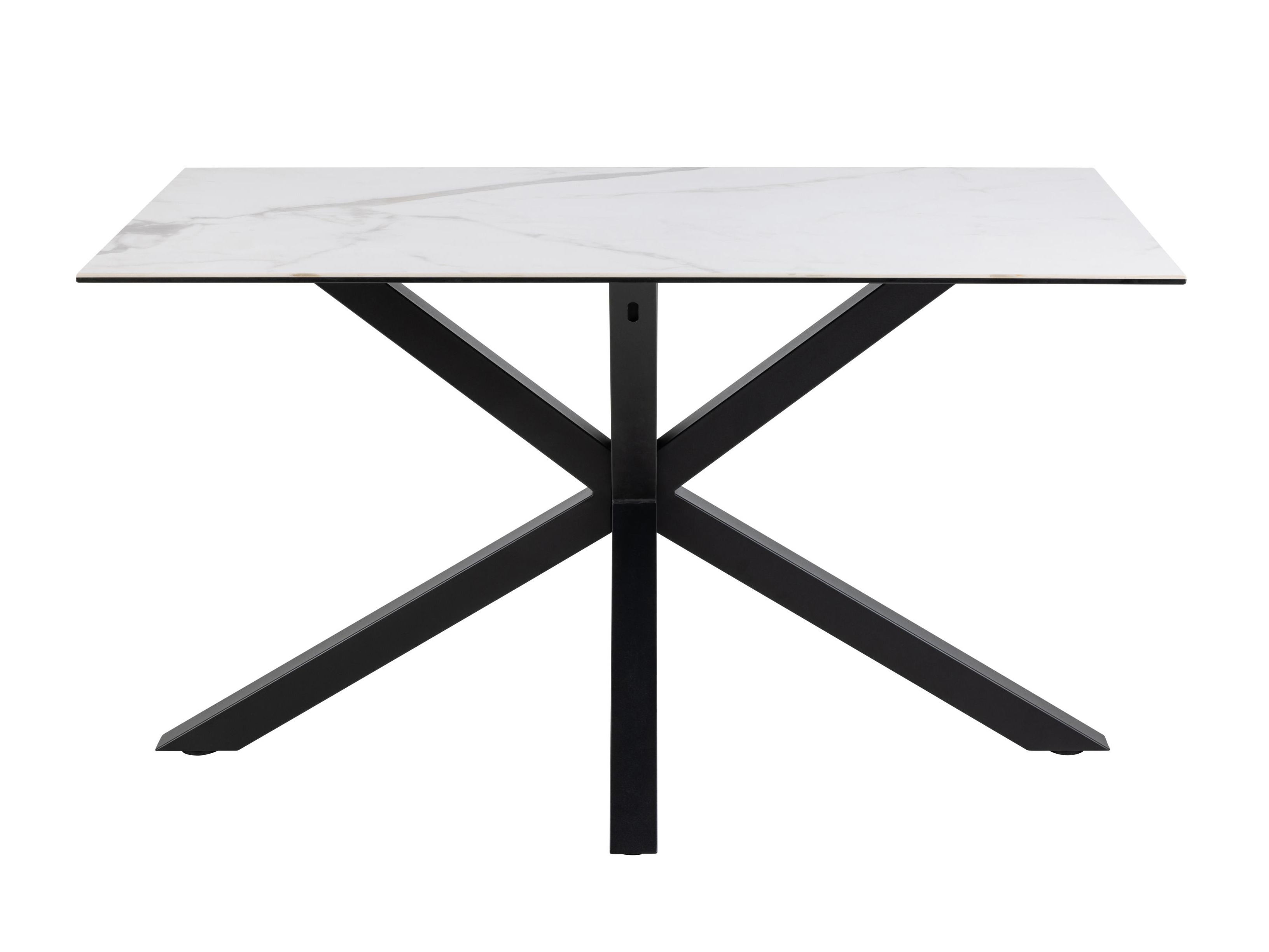 Tisch Norsica 918 (Weisser Marmor + Schwarz)
