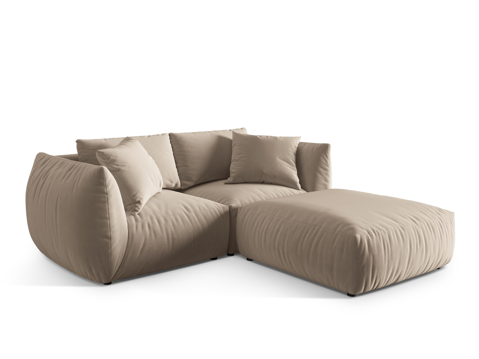 Modulares Ecksofa Ruvmone 110 (Casino Pearl)
