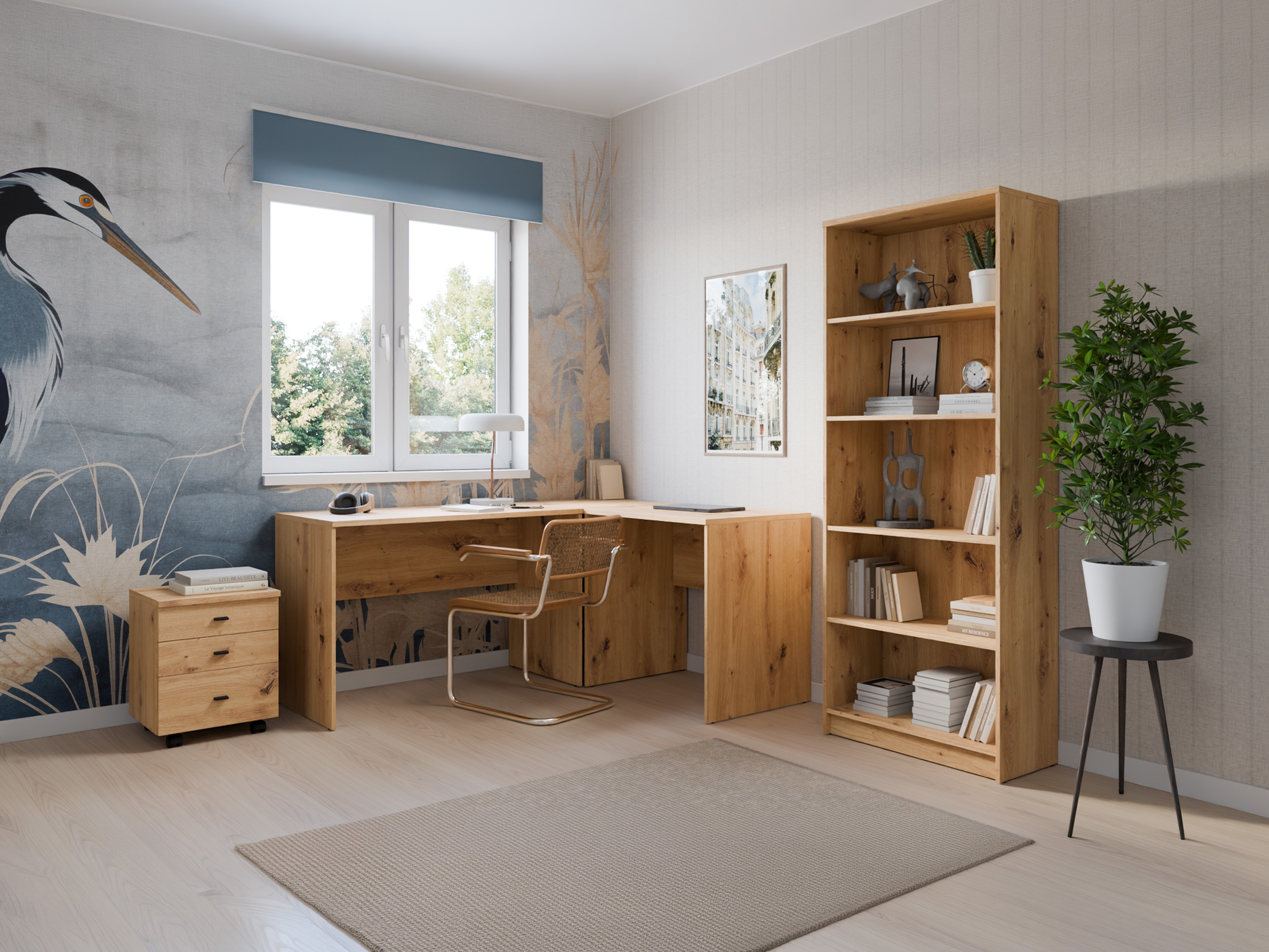 Büro-Set Fiofive 120 (Artisan Eichenholzoptik)